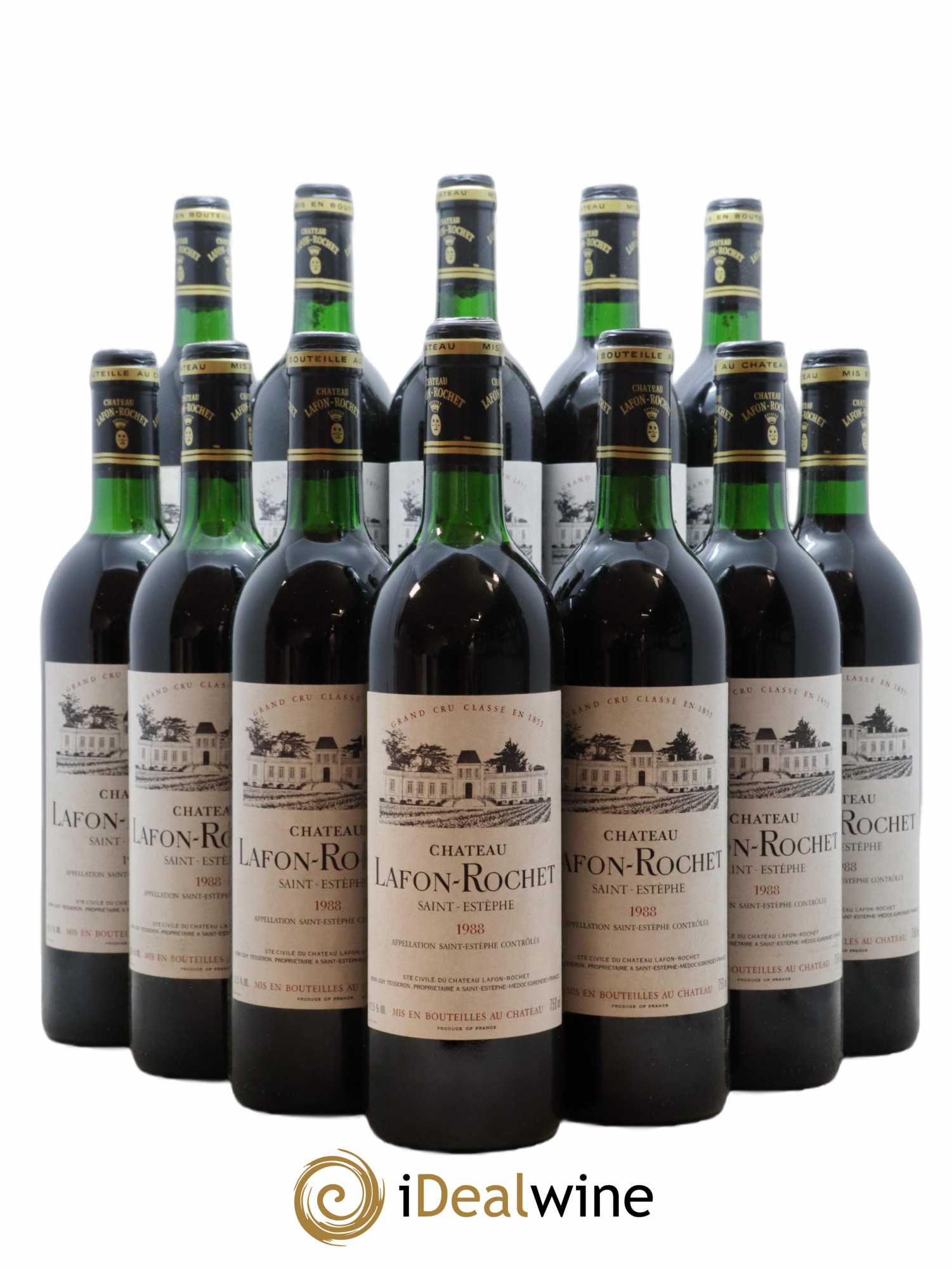 Château Lafon Rochet 4ème Grand Cru Classé 1988 - Lot de 12 bouteilles - 0