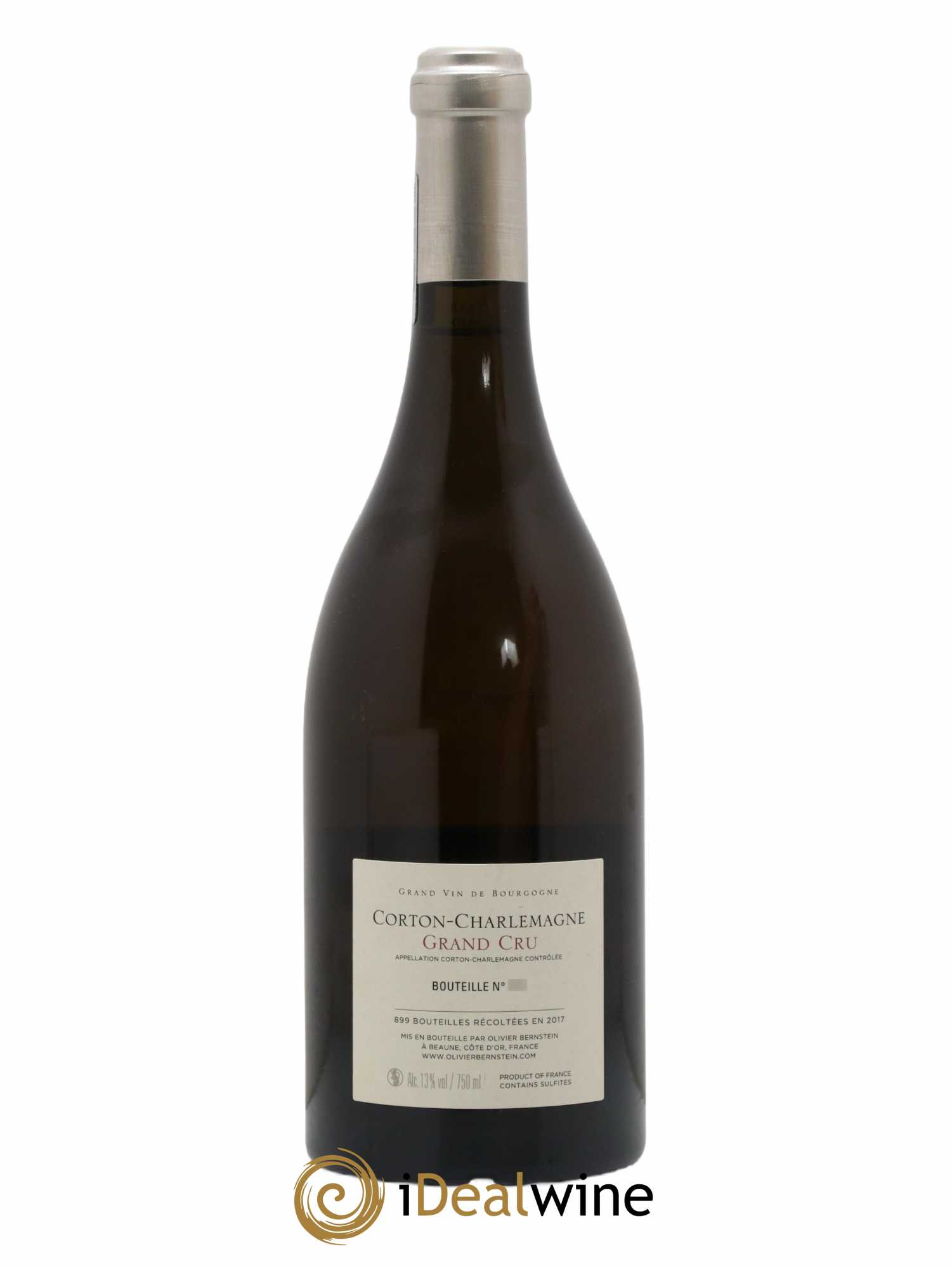 Corton-Charlemagne Grand Cru Domaine Olivier Bernstein 2017 - Lot de 1 bouteille - 1