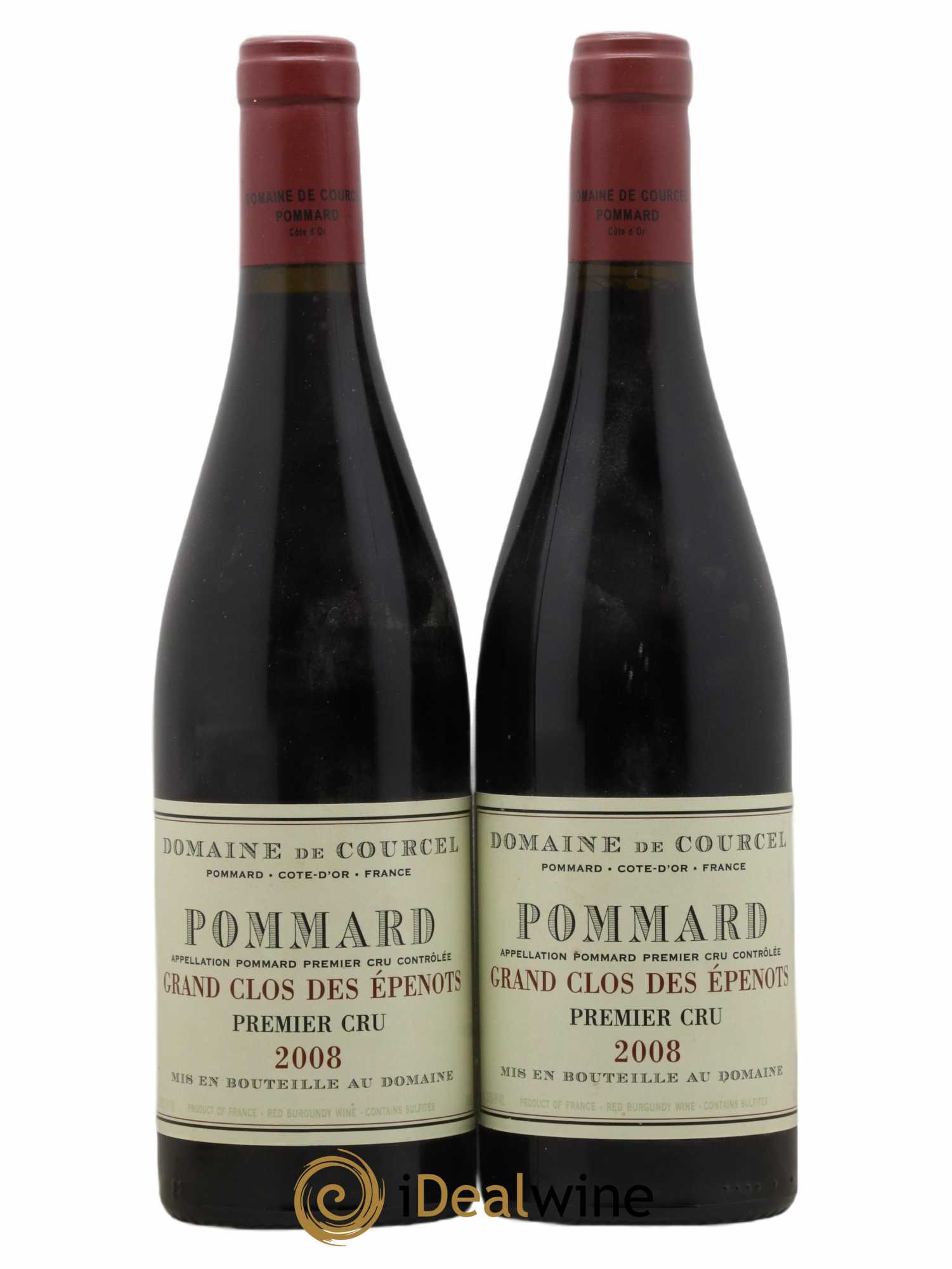 Pommard 1er Cru Grand Clos des Epenots de Courcel (Domaine) 2008 - Lot de 2 bouteilles - 0