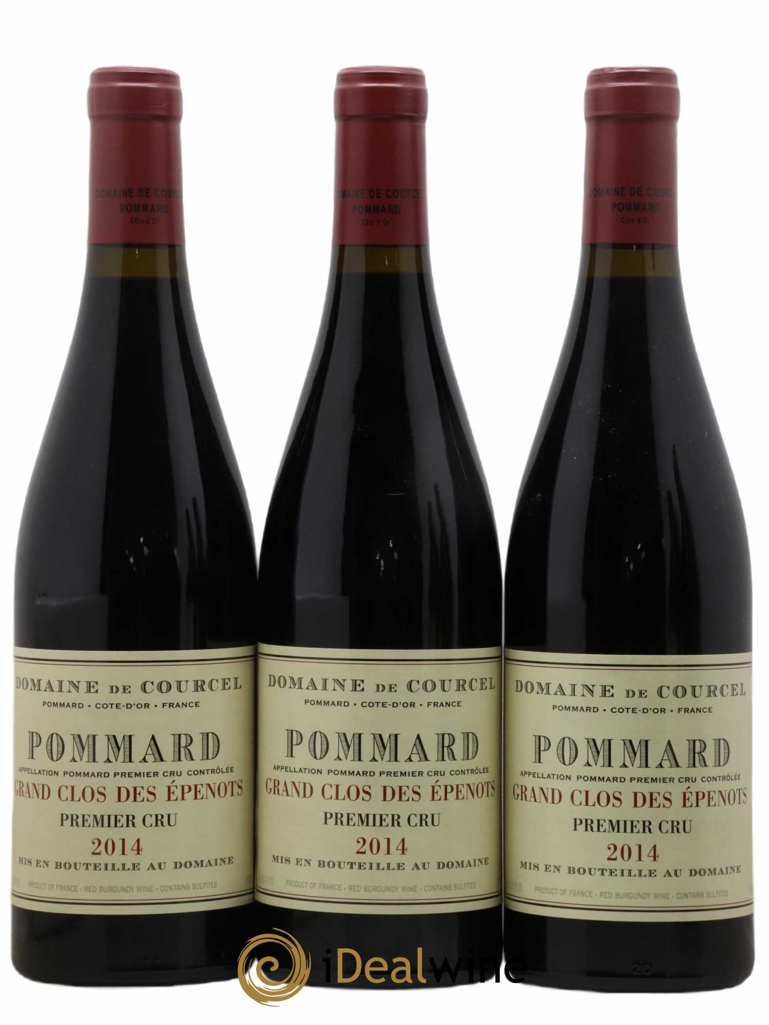 Pommard 1er Cru Grand Clos des Epenots de Courcel (Domaine) 2014 - Lot de 3 bouteilles - 0