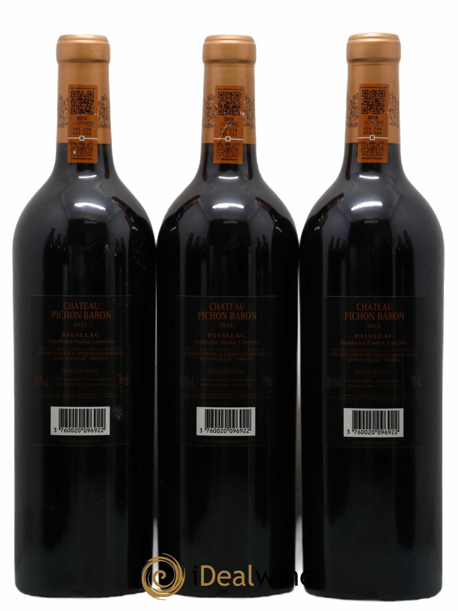 Pichon Longueville Baron 2ème Grand Cru Classé 2015 - Lot of 12 bottles - 4