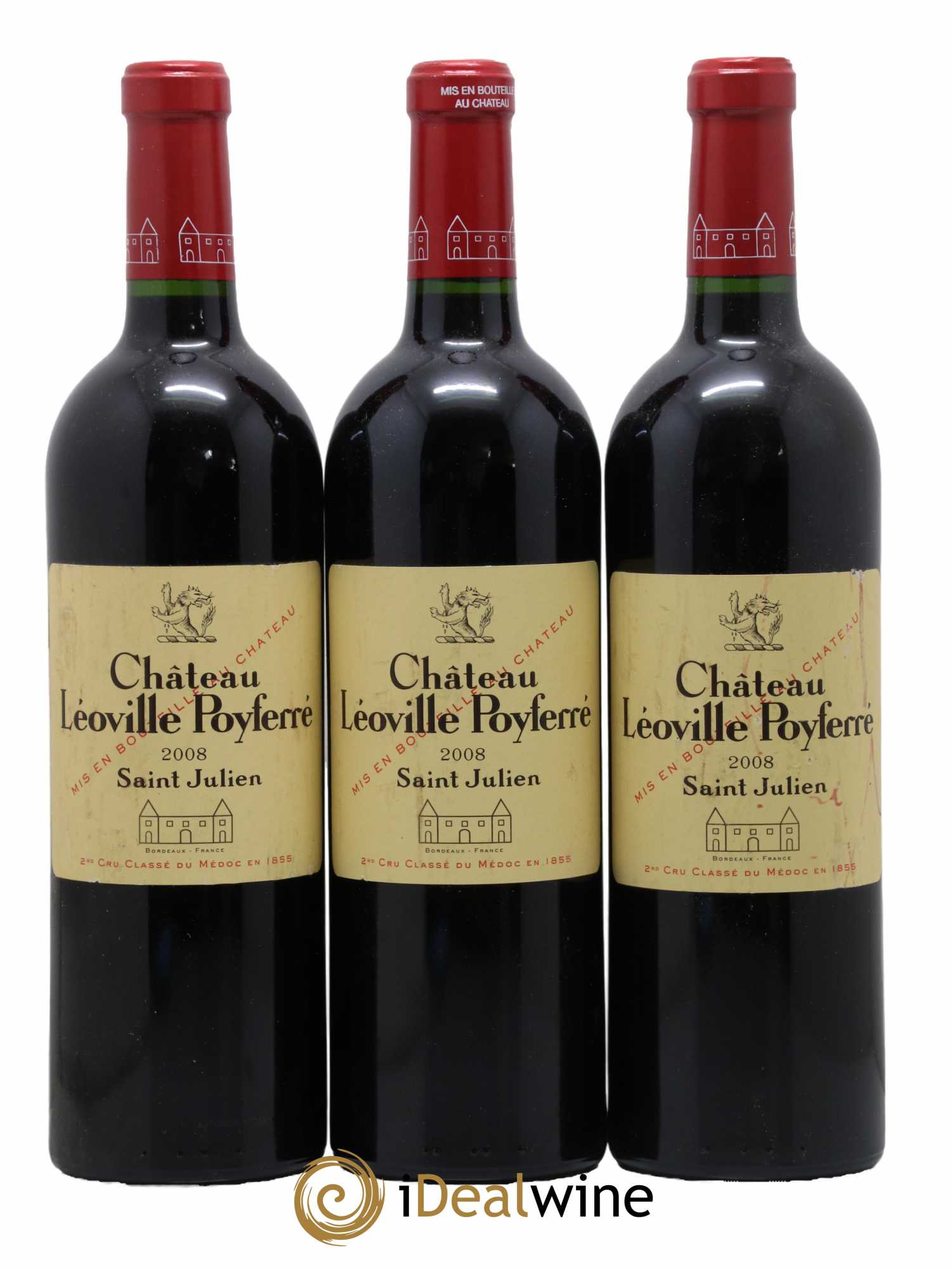 Château Léoville Poyferré 2ème Grand Cru Classé 2008 - Lot of 6 bottles - 2