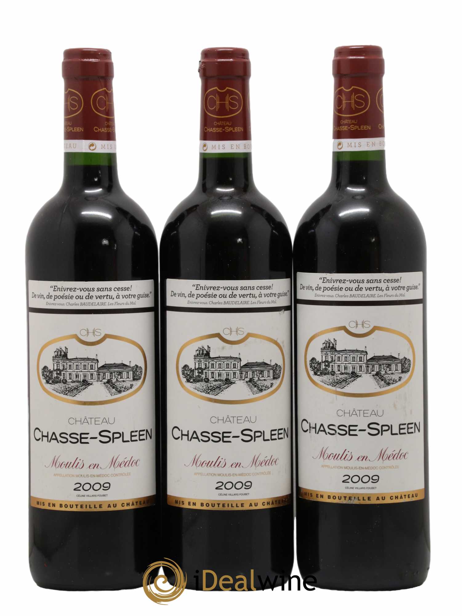 Château Chasse Spleen 2009 - Lot de 6 bouteilles - 2