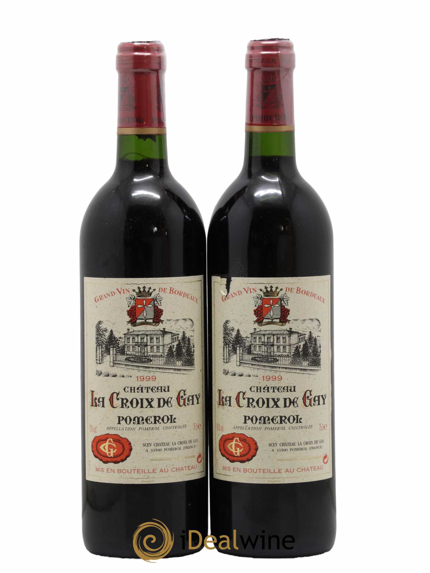 Château la Croix de Gay 1999 - Lot of 2 bottles - 0