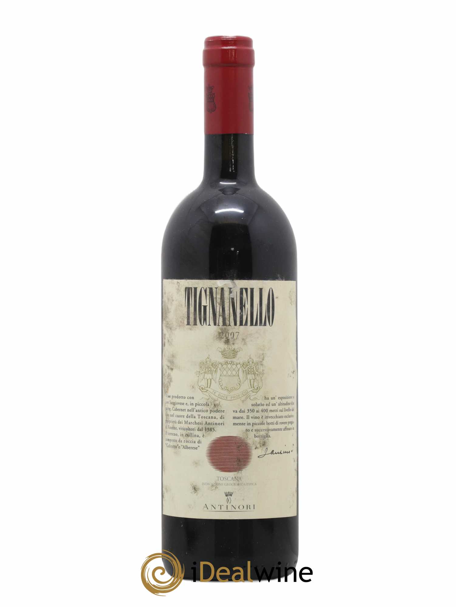 Toscana IGT Tignanello Tenuta Tignanello - Marchesi Antinori 2007 - Lot de 1 bouteille - 0