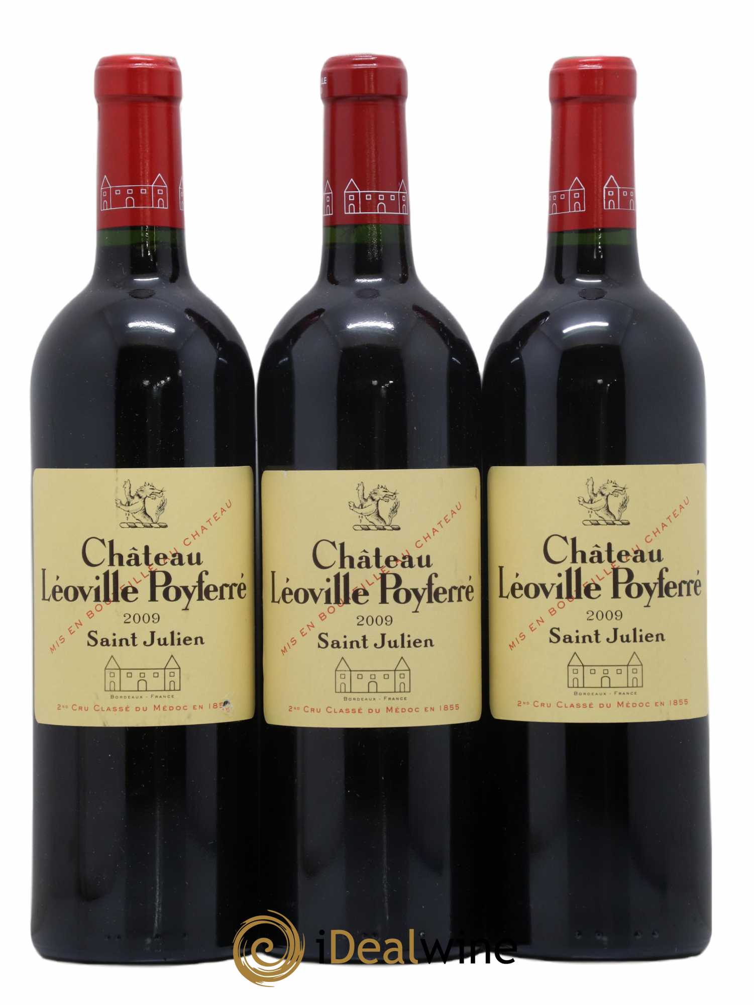 Château Léoville Poyferré 2ème Grand Cru Classé 2009 - Lot de 3 bouteilles - 0