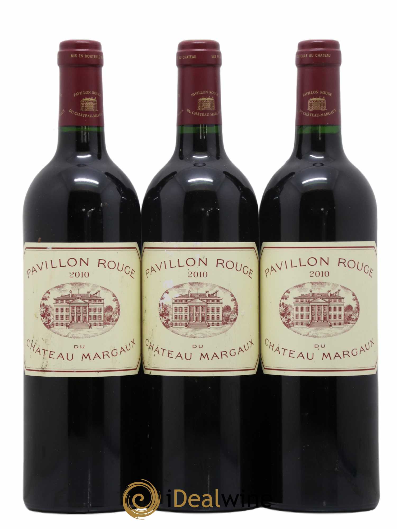 Pavillon Rouge du Château Margaux Second Vin 2010 - Lot de 3 bouteilles - 0
