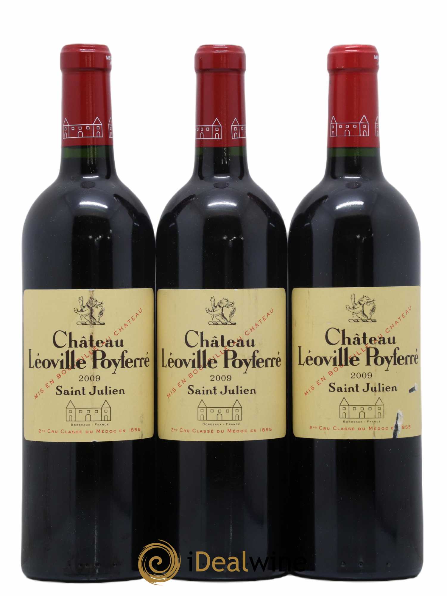 Château Léoville Poyferré 2ème Grand Cru Classé 2009 - Lot of 3 bottles - 0