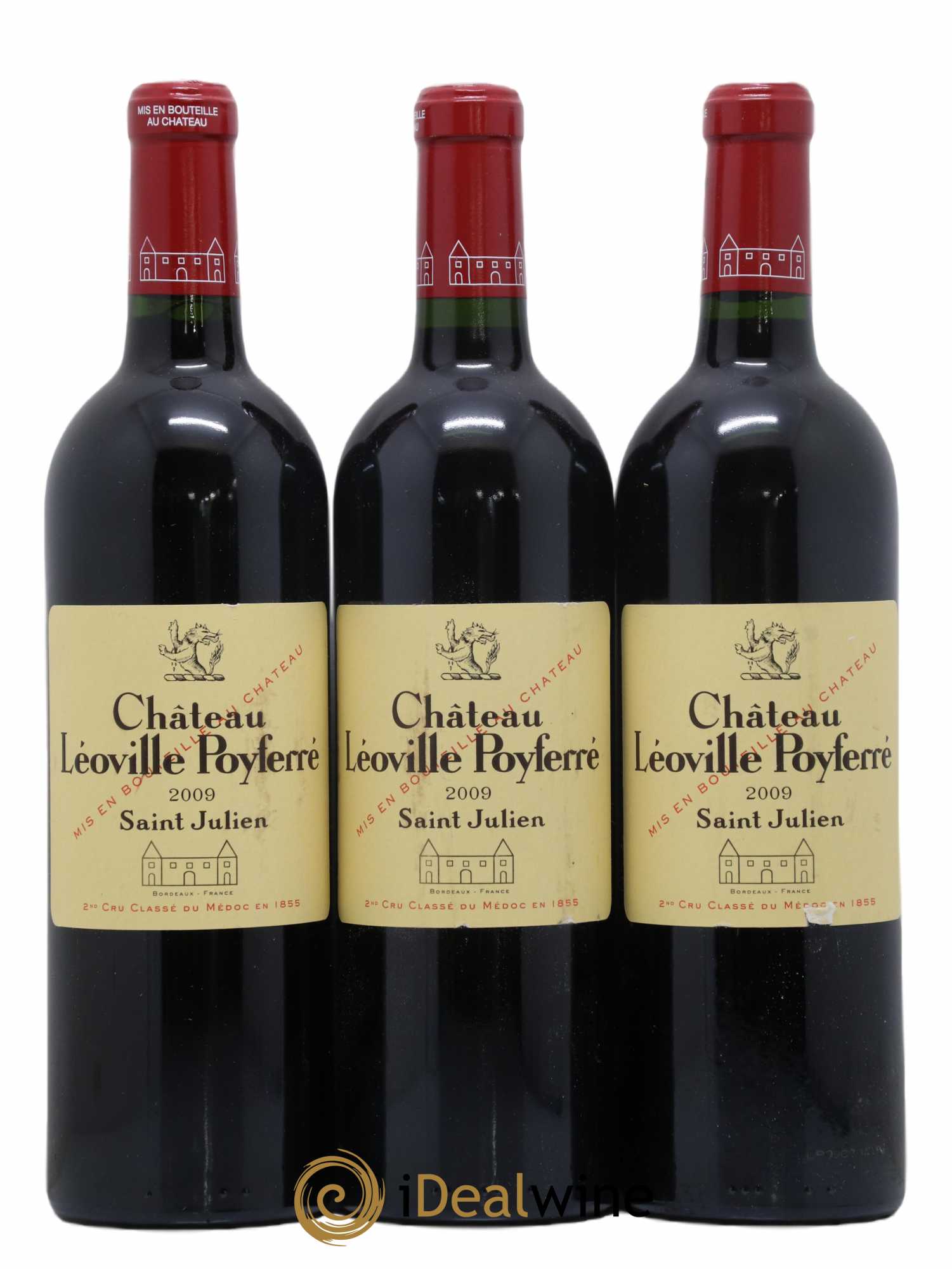 Château Léoville Poyferré 2ème Grand Cru Classé 2009 - Lot de 3 bouteilles - 0