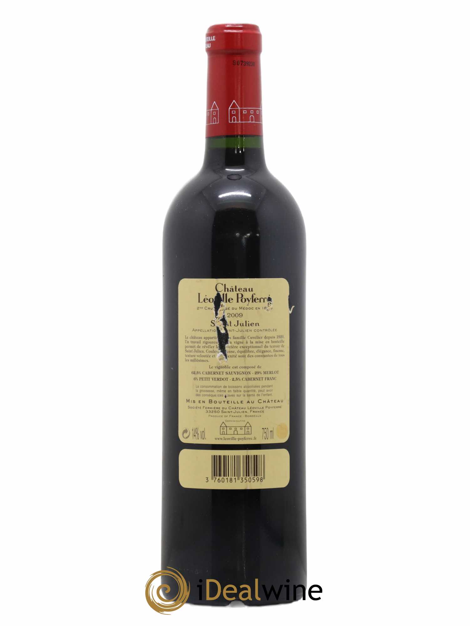 Château Léoville Poyferré 2ème Grand Cru Classé 2009 - Lot of 1 bottle - 1