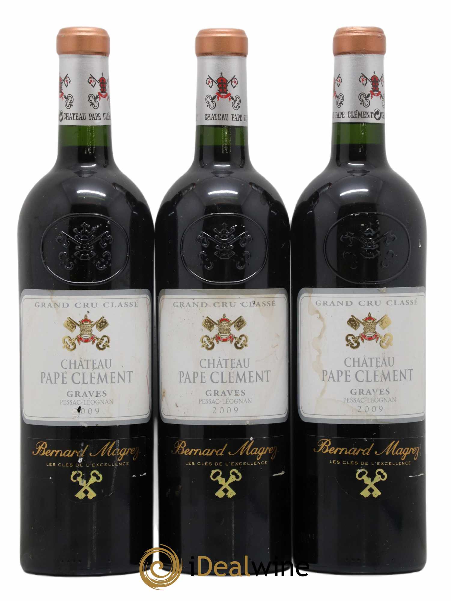 Château Pape Clément Cru Classé de Graves 2009 - Lotto di 3 bottiglie - 0