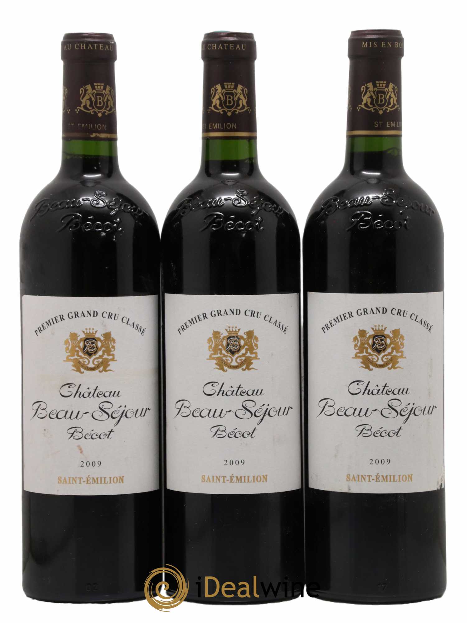 Château Beau-Séjour Bécot 1er Grand Cru Classé B 2009 - Lot de 3 bouteilles - 0