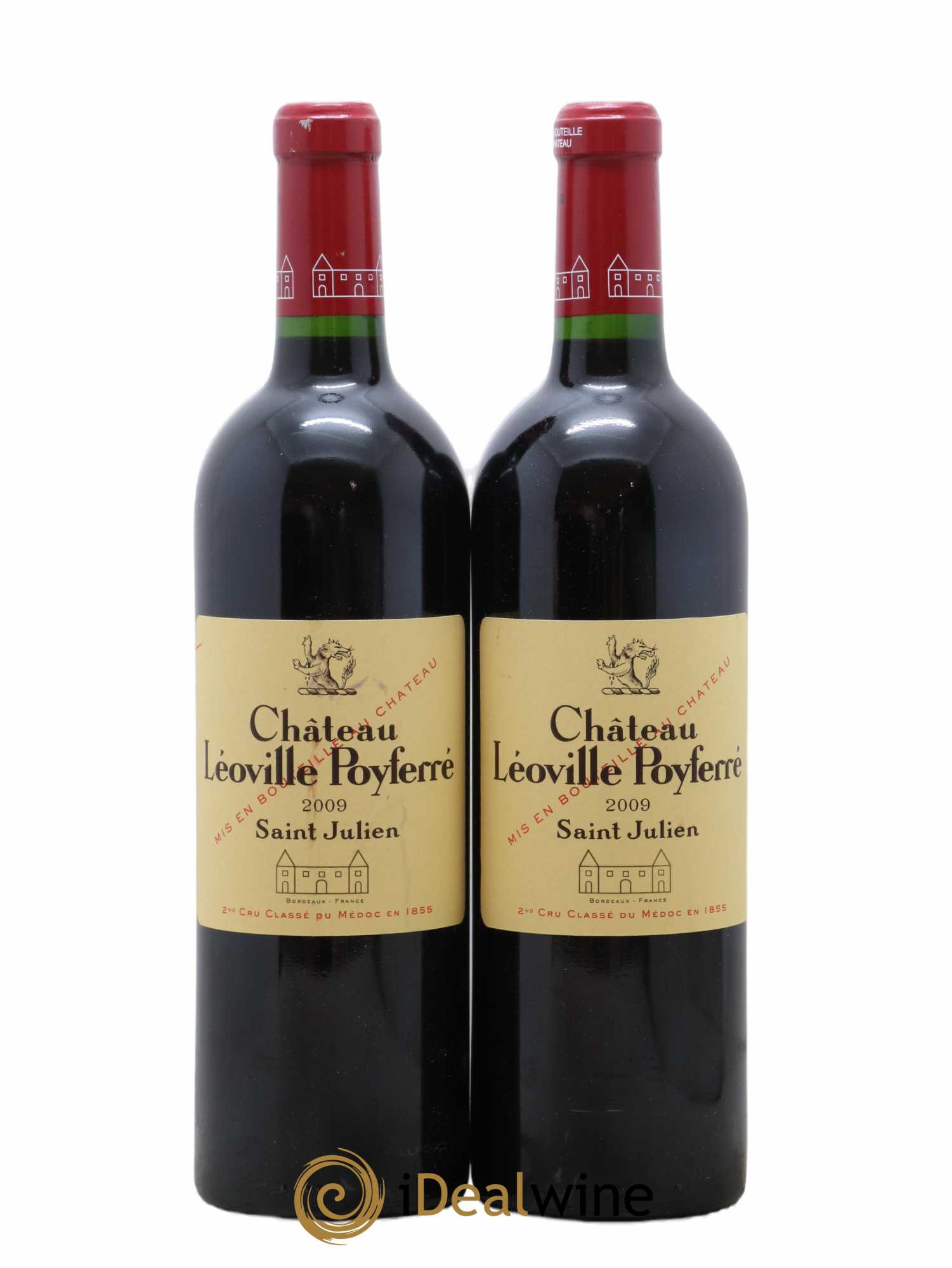 Château Léoville Poyferré 2ème Grand Cru Classé 2009 - Lot de 2 bouteilles - 0