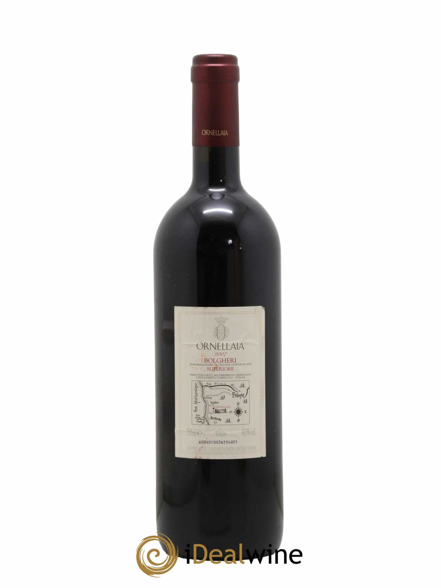 Bolgheri DOC Superiore Ornellaia Tenuta Dell'Ornellaia - Frescobaldi 2007 - Lot de 1 bouteille - 1