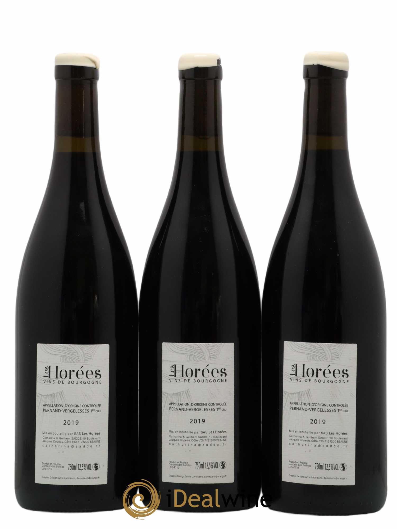 Pernand-Vergelesses 1er Cru Les Fichots Les Horées 2019 - Lot de 3 bouteilles - 1