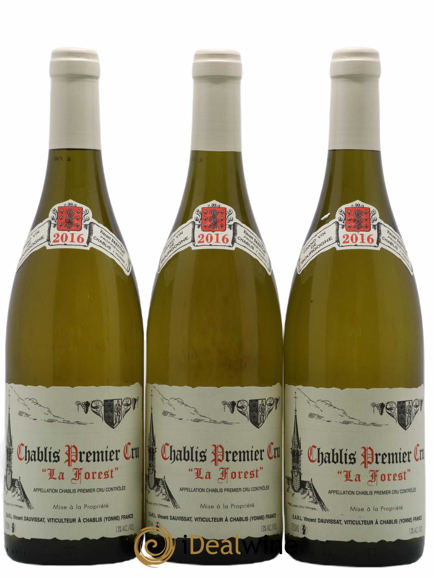 Chablis 1er Cru La Forest Vincent Dauvissat (Domaine) 2016 - Lot de 3 bouteilles - 0