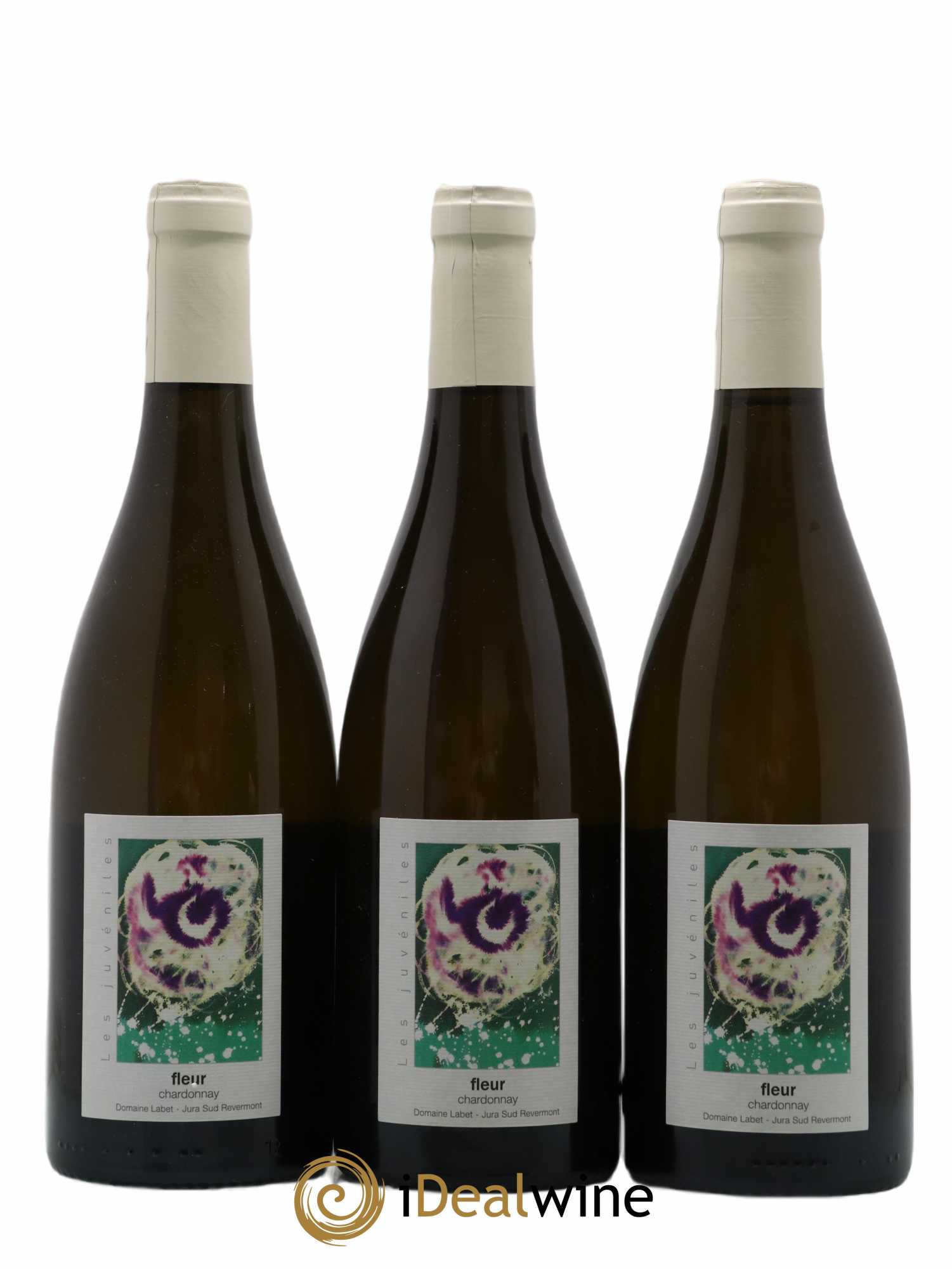 Côtes du Jura Chardonnay Fleur Romain - Julien - Charline Labet 2018 - Lot de 3 bouteilles - 0