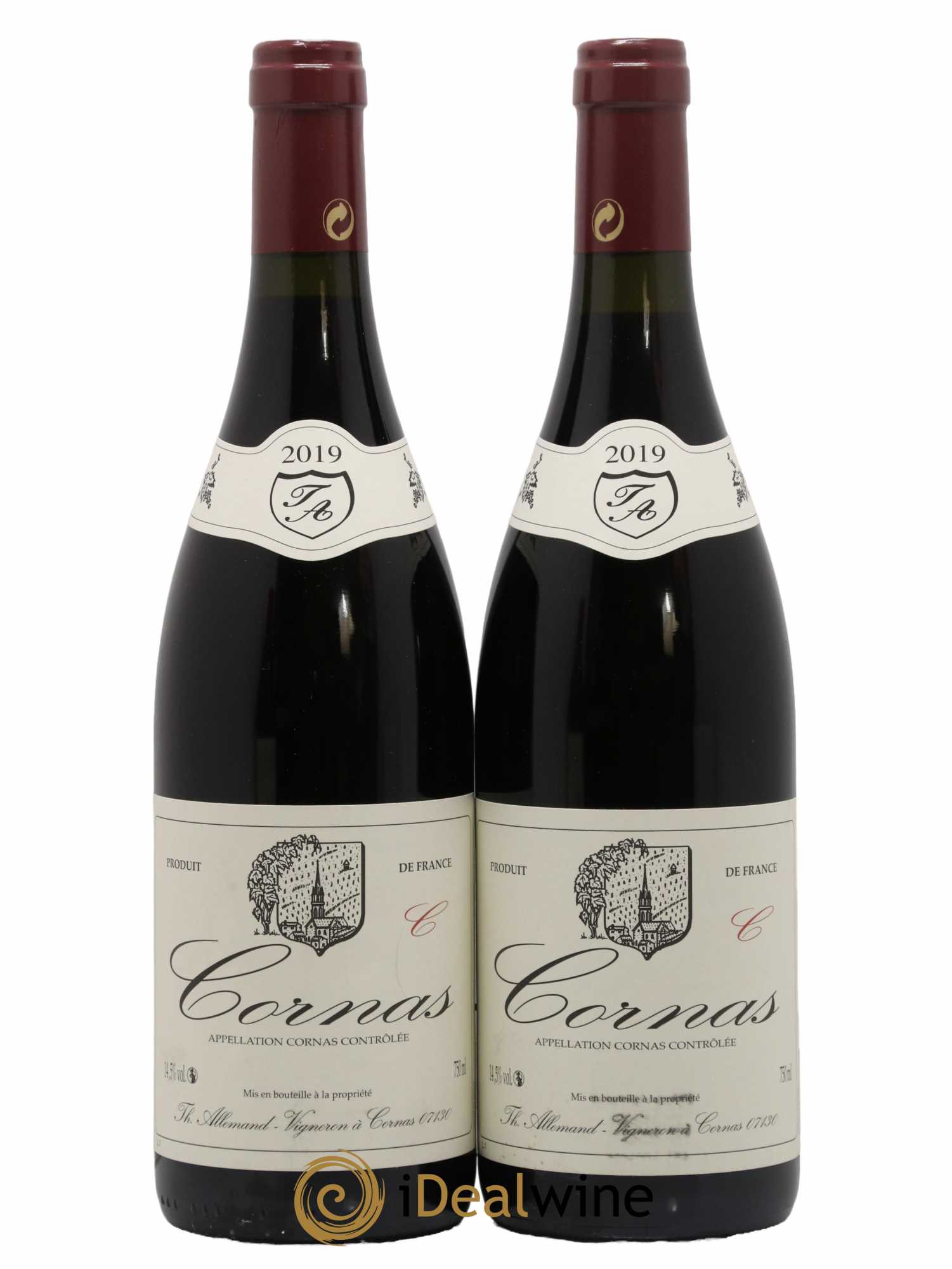 Cornas Chaillot Thierry Allemand 2019 - Lot de 2 bouteilles - 0