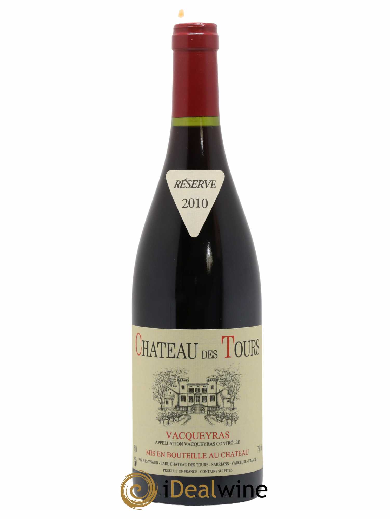 Vacqueyras Château des Tours Emmanuel Reynaud 2010 - Lot de 1 bouteille - 0