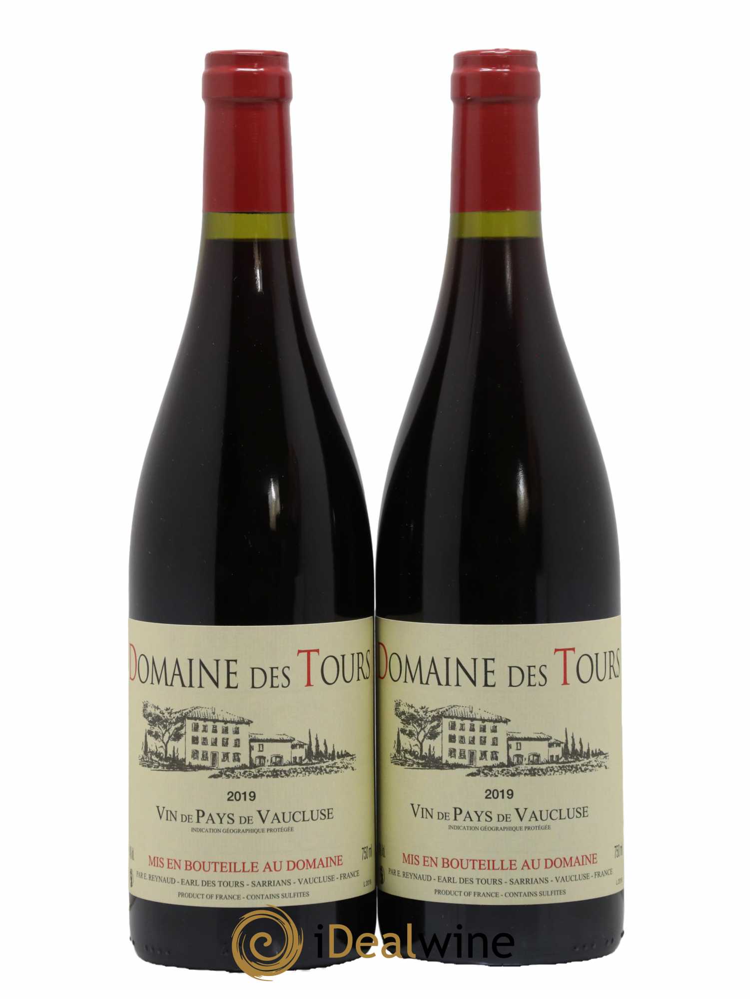 Vaucluse (Vin de Pays de Vaucluse) Domaine des Tours Emmanuel Reynaud 2019 - Lot de 2 bouteilles - 0