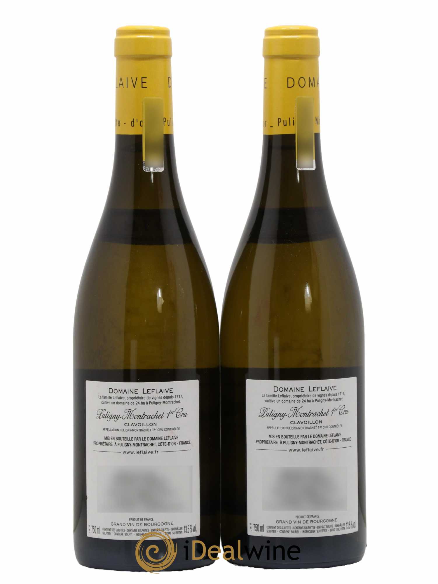 Puligny-Montrachet 1er Cru Clavoillon Leflaive (Domaine) 2018 - Lot de 2 bouteilles - 1