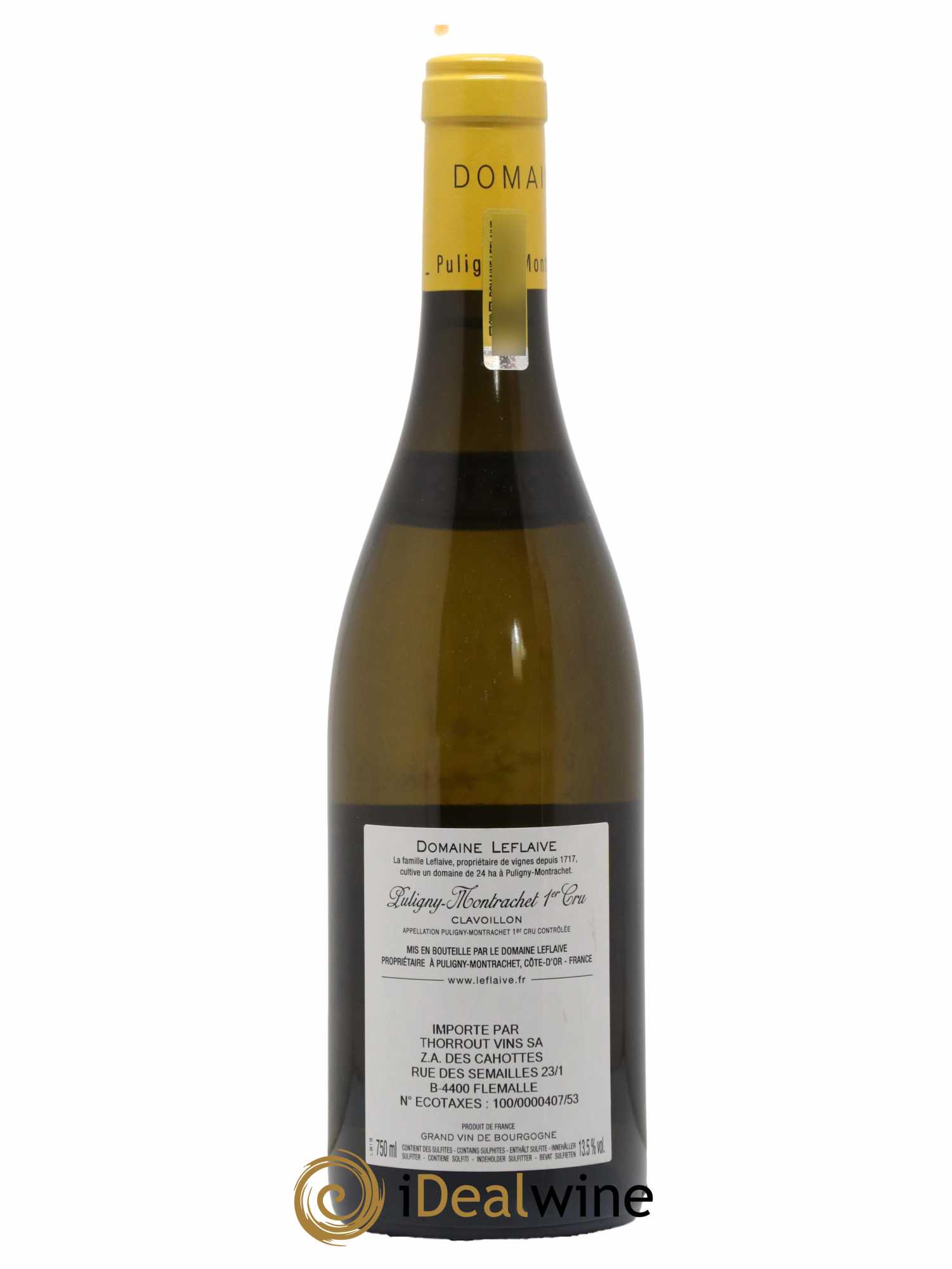 Puligny-Montrachet 1er Cru Clavoillon Leflaive (Domaine) 2018 - Lot de 1 bouteille - 1