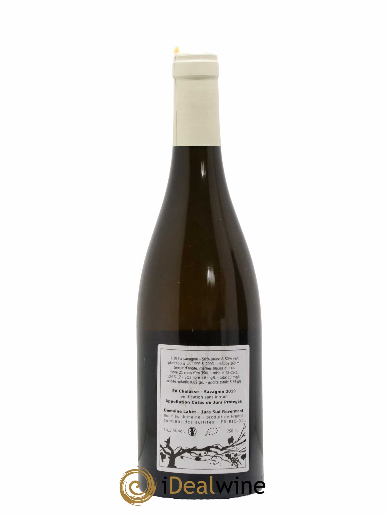 Côtes du Jura Fleur de Savagnin En Chalasse Romain - Julien  - Charline Labet 2019 - Lot de 1 bouteille - 1