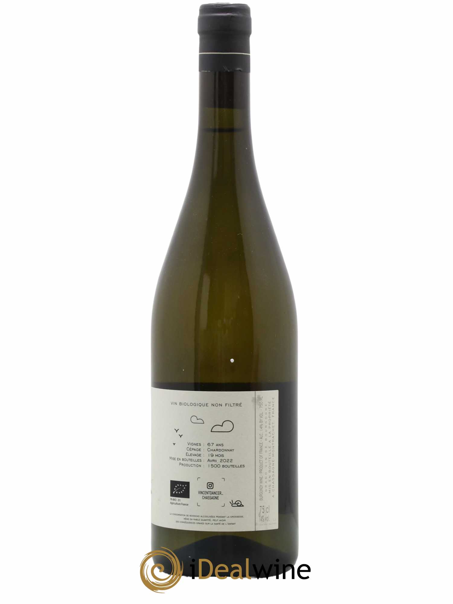 Chassagne-Montrachet 1er Cru (Morgeot) Tête du Clos Vincent Dancer 2020 - Lot de 1 bouteille - 1
