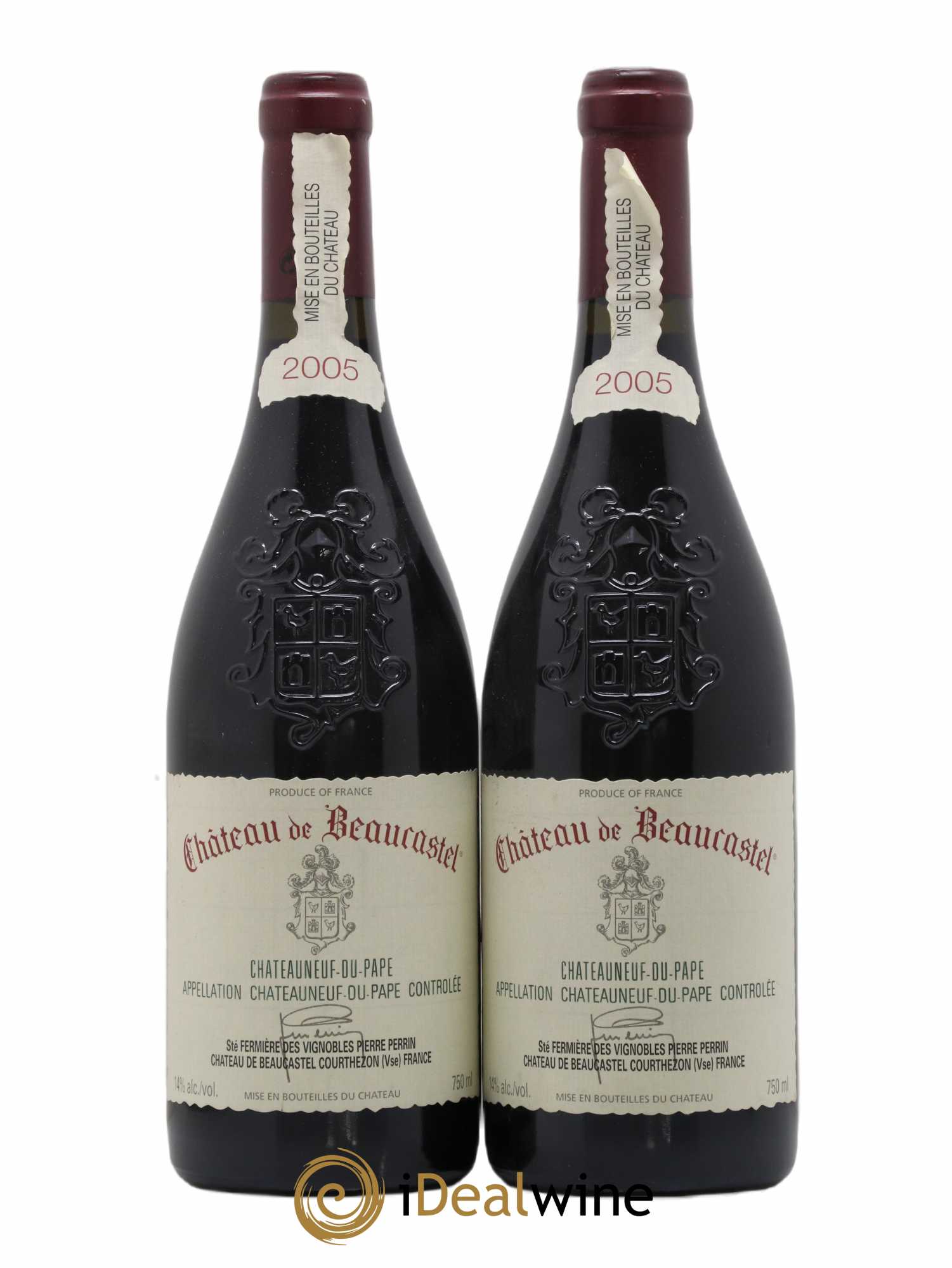Châteauneuf-du-Pape Château de Beaucastel Famille Perrin 2005 - Lot de 2 bouteilles - 0