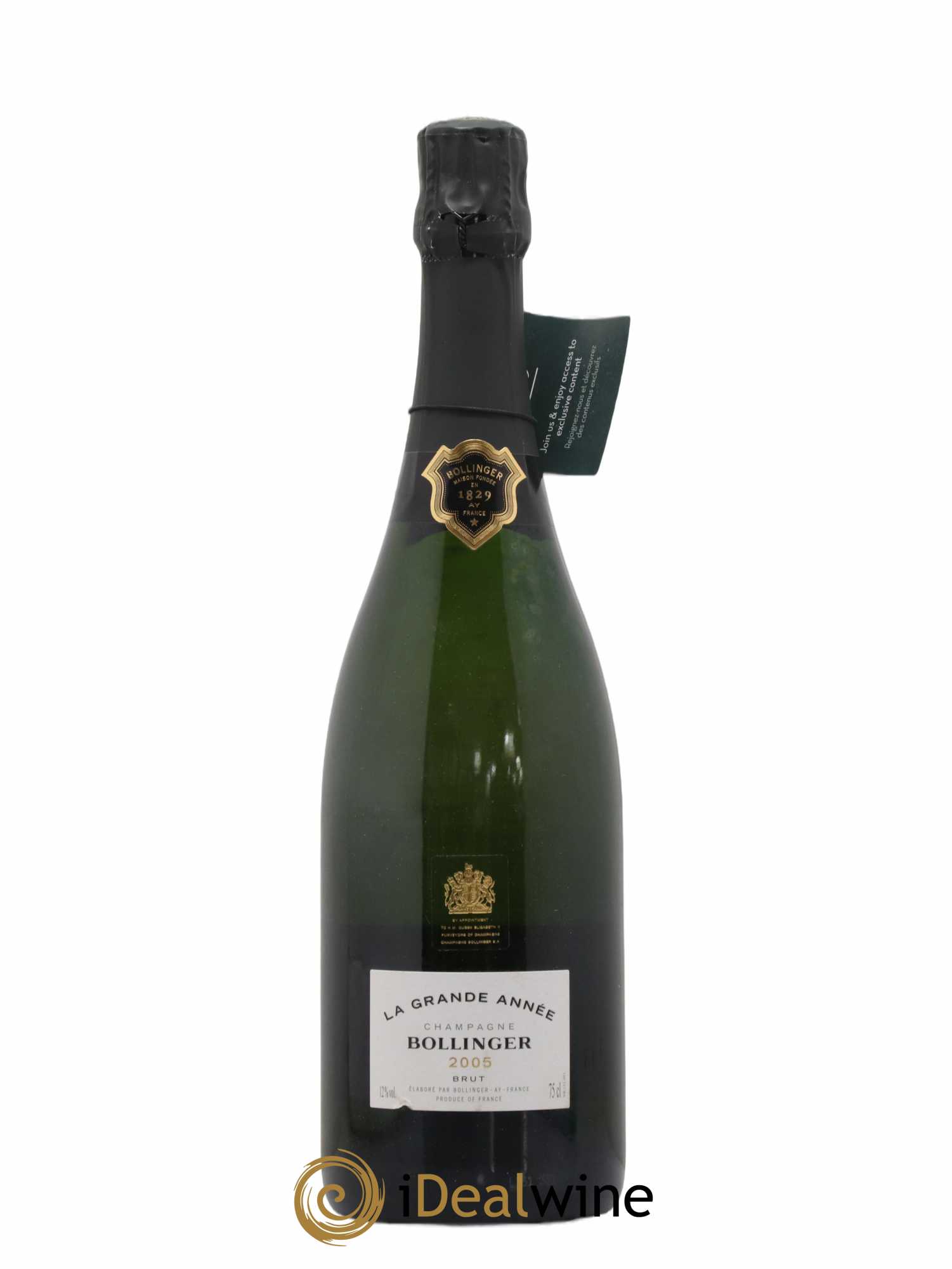 La Grande Année Brut Bollinger 2005 - Lot de 1 bouteille - 0