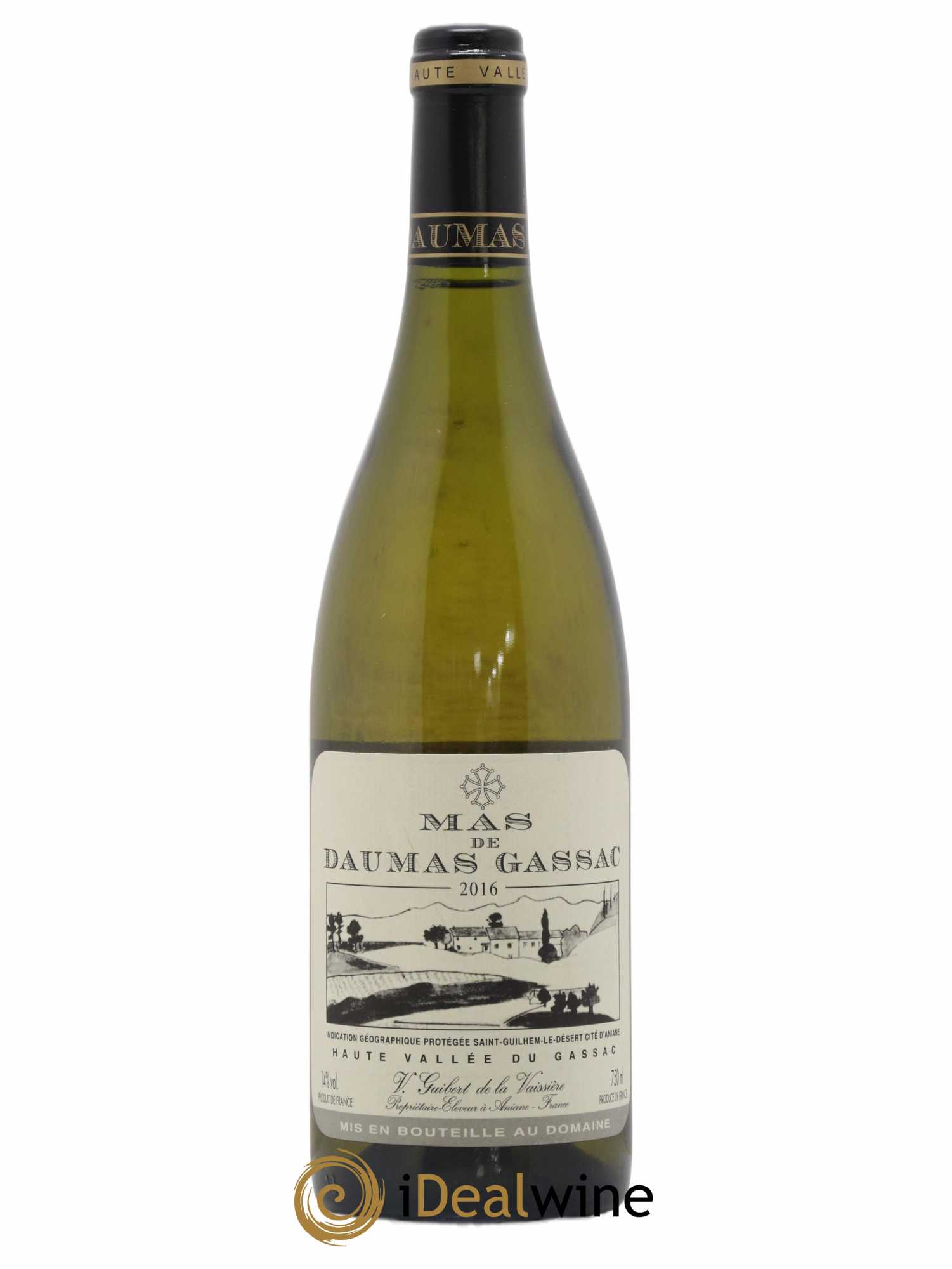 Saint-Guilhem-le-Désert - Cité d'Aniane Mas Daumas Gassac Famille Guibert de La Vaissière 2016 - Lot de 1 bouteille - 0