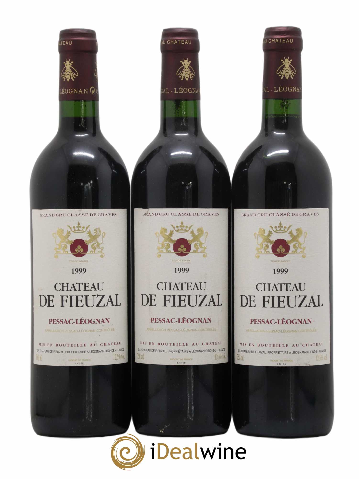 Château de Fieuzal Cru Classé de Graves 1999 - Lot de 3 bouteilles - 0