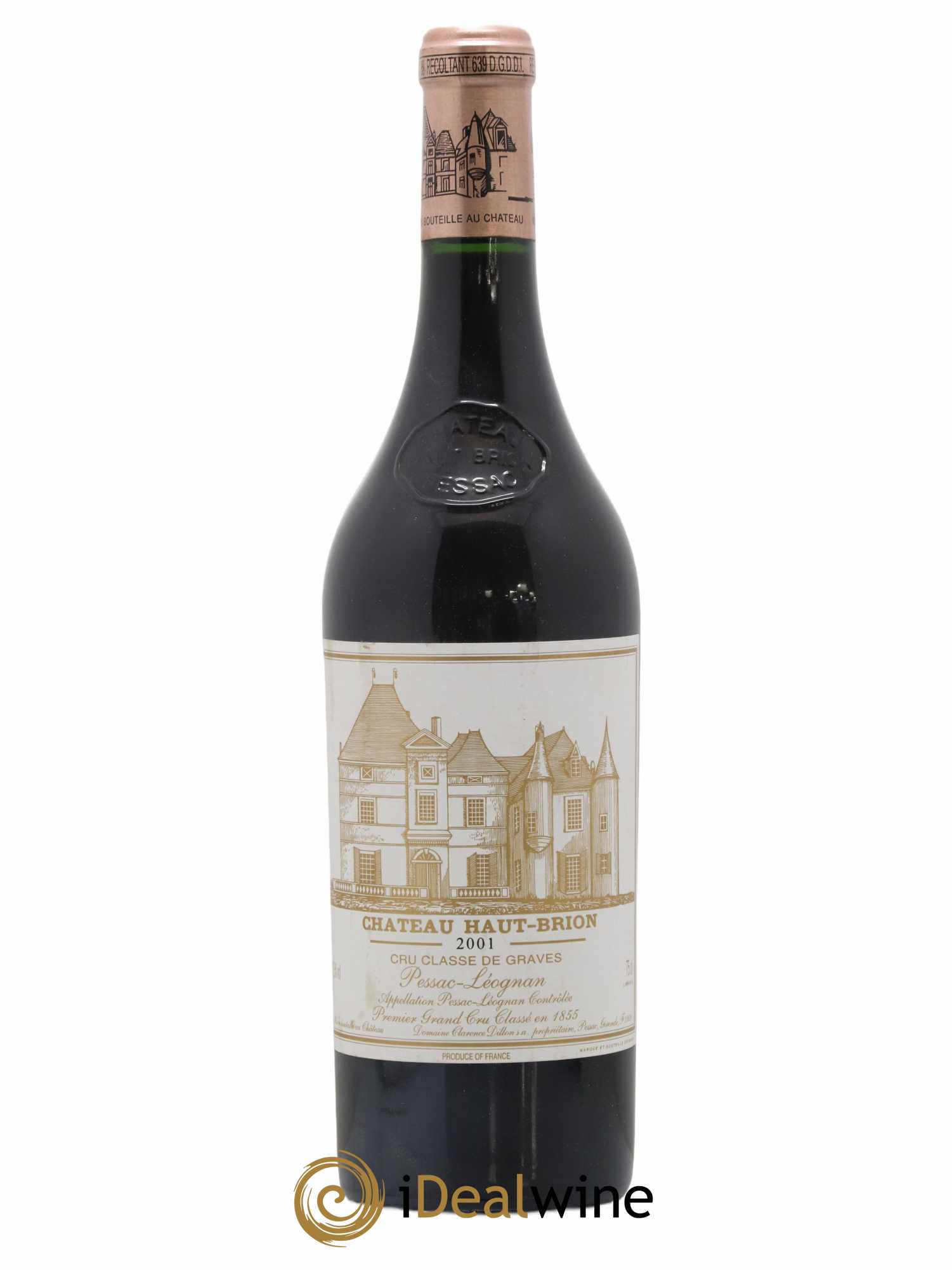 Château Haut Brion 1er Grand Cru Classé 2001 - Lot de 1 bouteille - 0