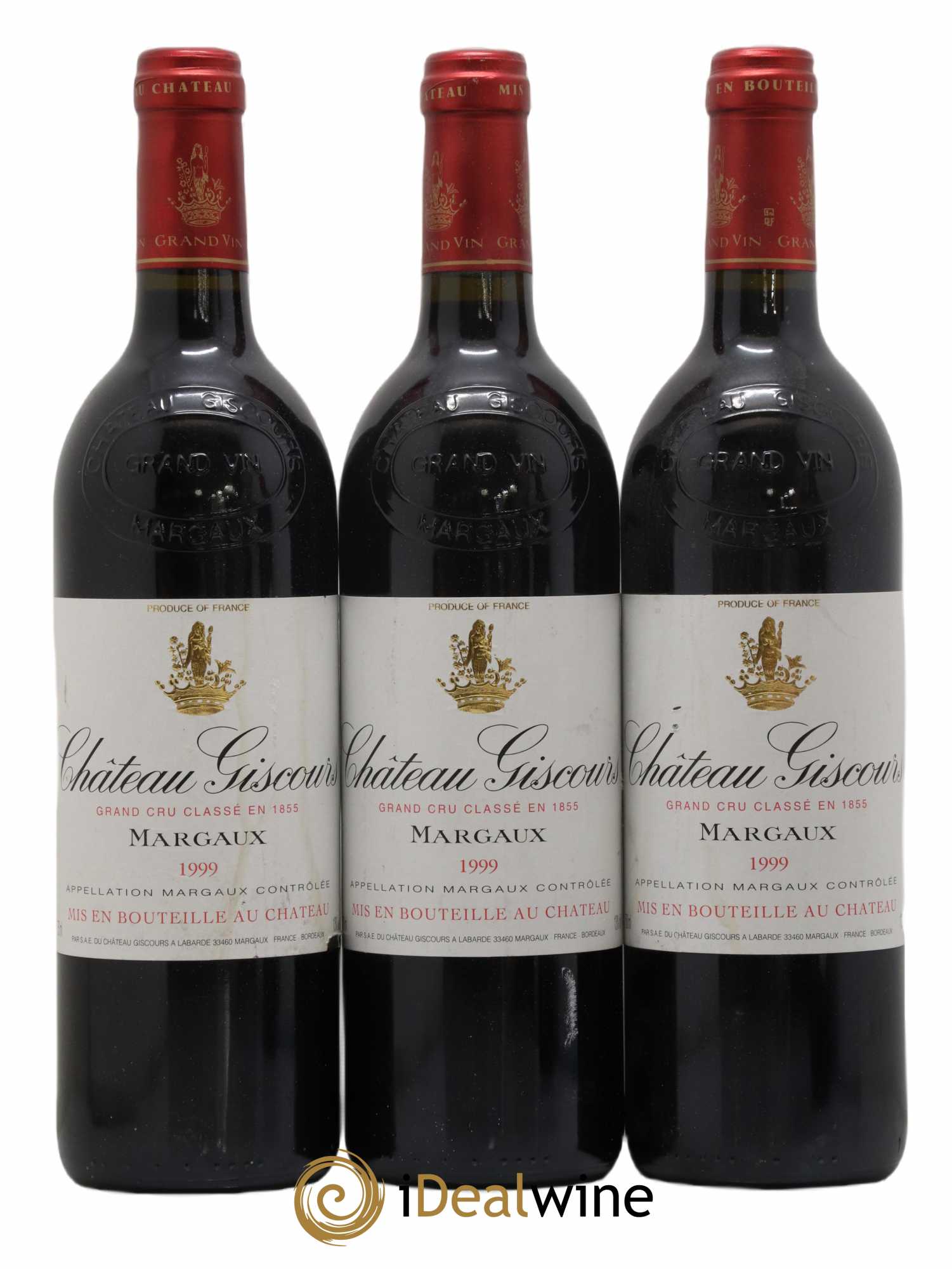 Château Giscours 3ème Grand Cru Classé 1999 - Lot de 3 bouteilles - 0
