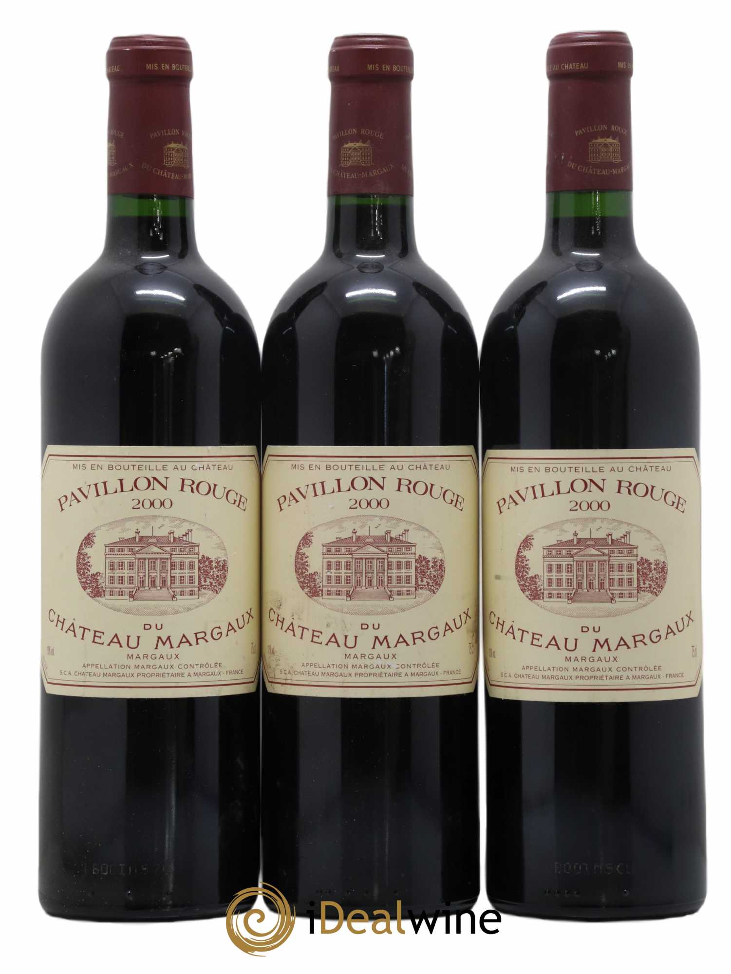 Pavillon Rouge du Château Margaux Second Vin 2000 - Lot de 3 bouteilles - 0
