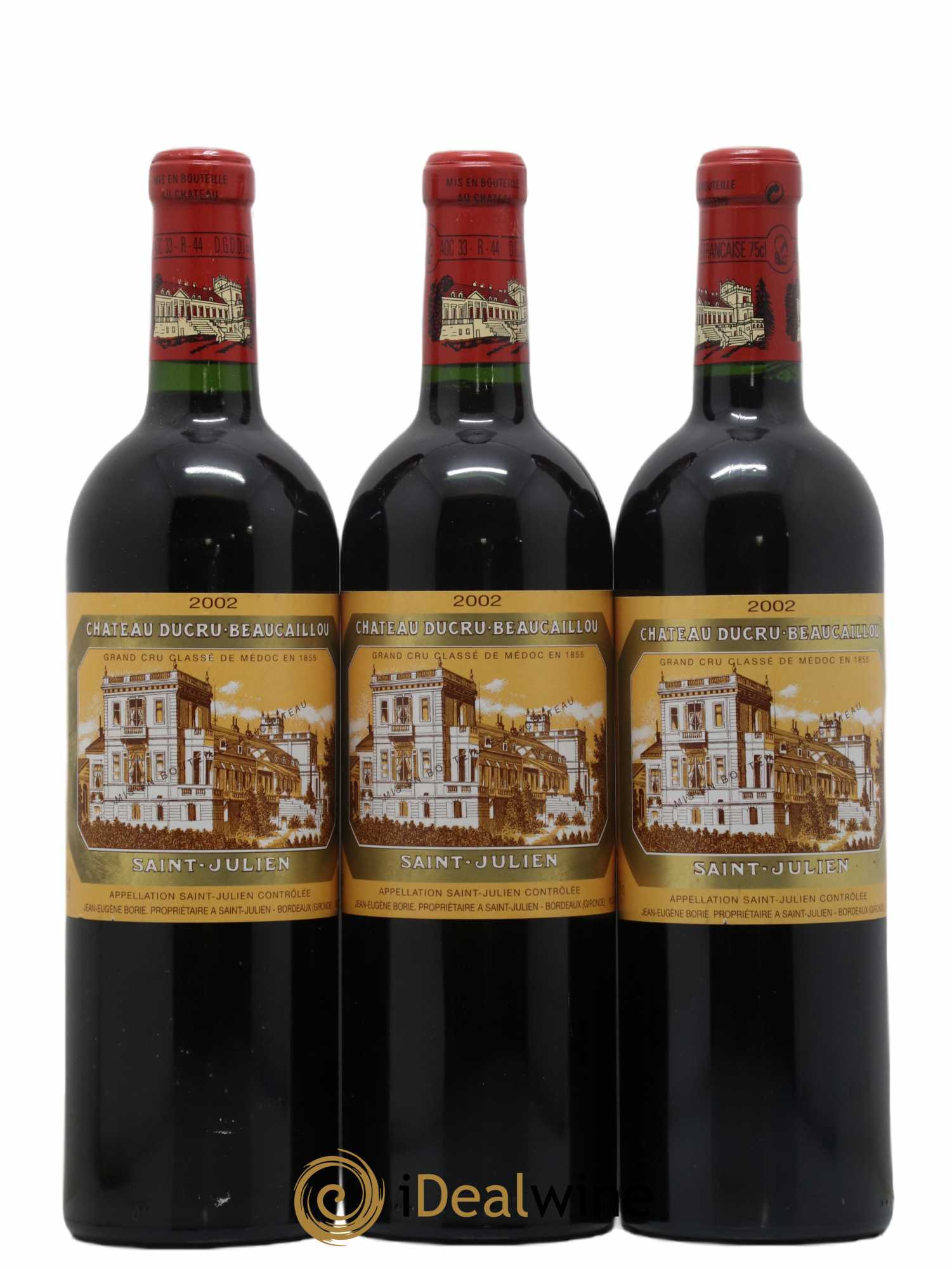 Château Ducru Beaucaillou 2ème Grand Cru Classé 2002 - Lot de 3 bouteilles - 0