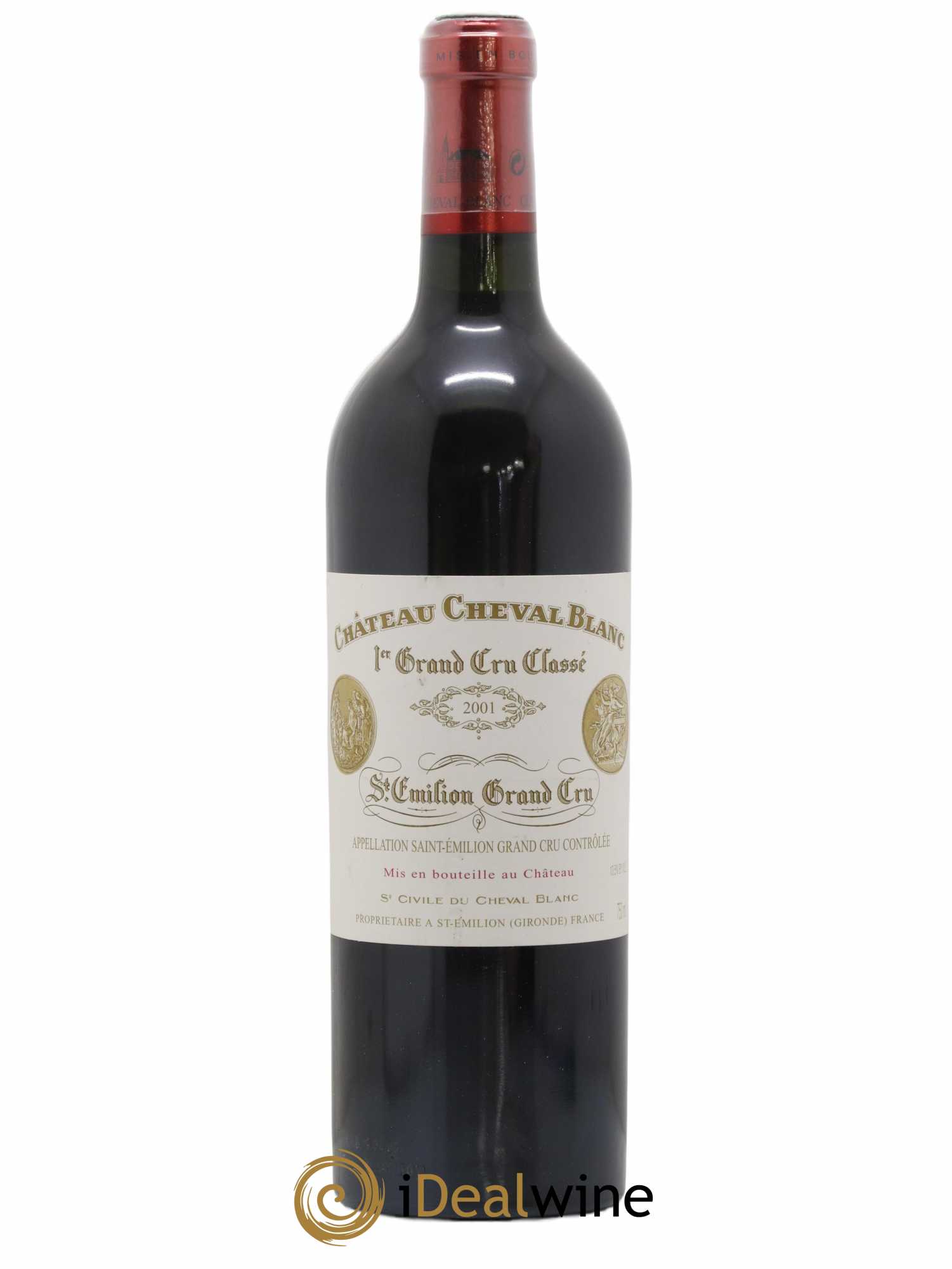 Château Cheval Blanc 1er Grand Cru Classé A 2001 - Lot de 1 bouteille - 0