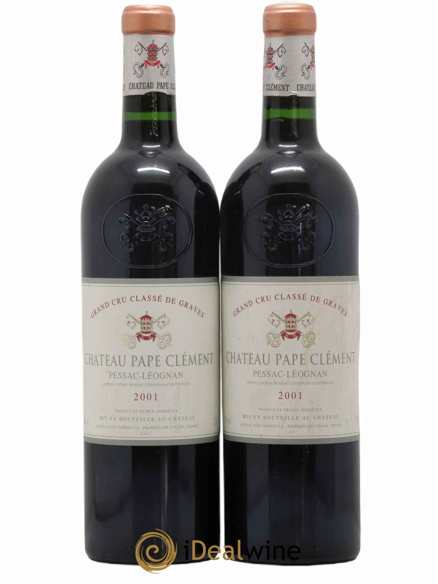 Château Pape Clément Cru Classé de Graves 2001 - Lot de 2 bouteilles - 0