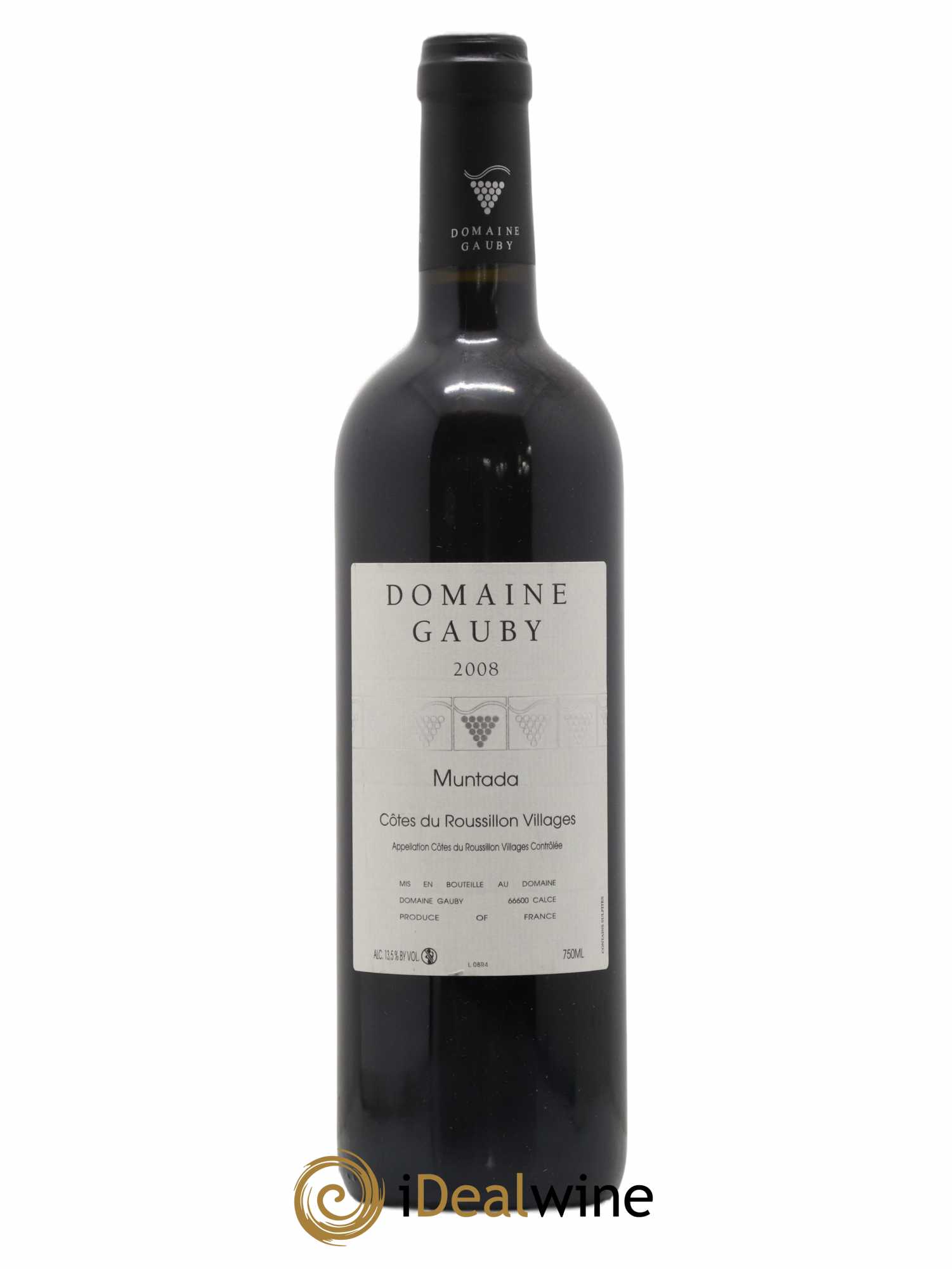 Côtes Catalanes (anciennement Côtes du Roussillon Villages) La Muntada Gauby (Domaine) 2008 - Lot de 1 bouteille - 0