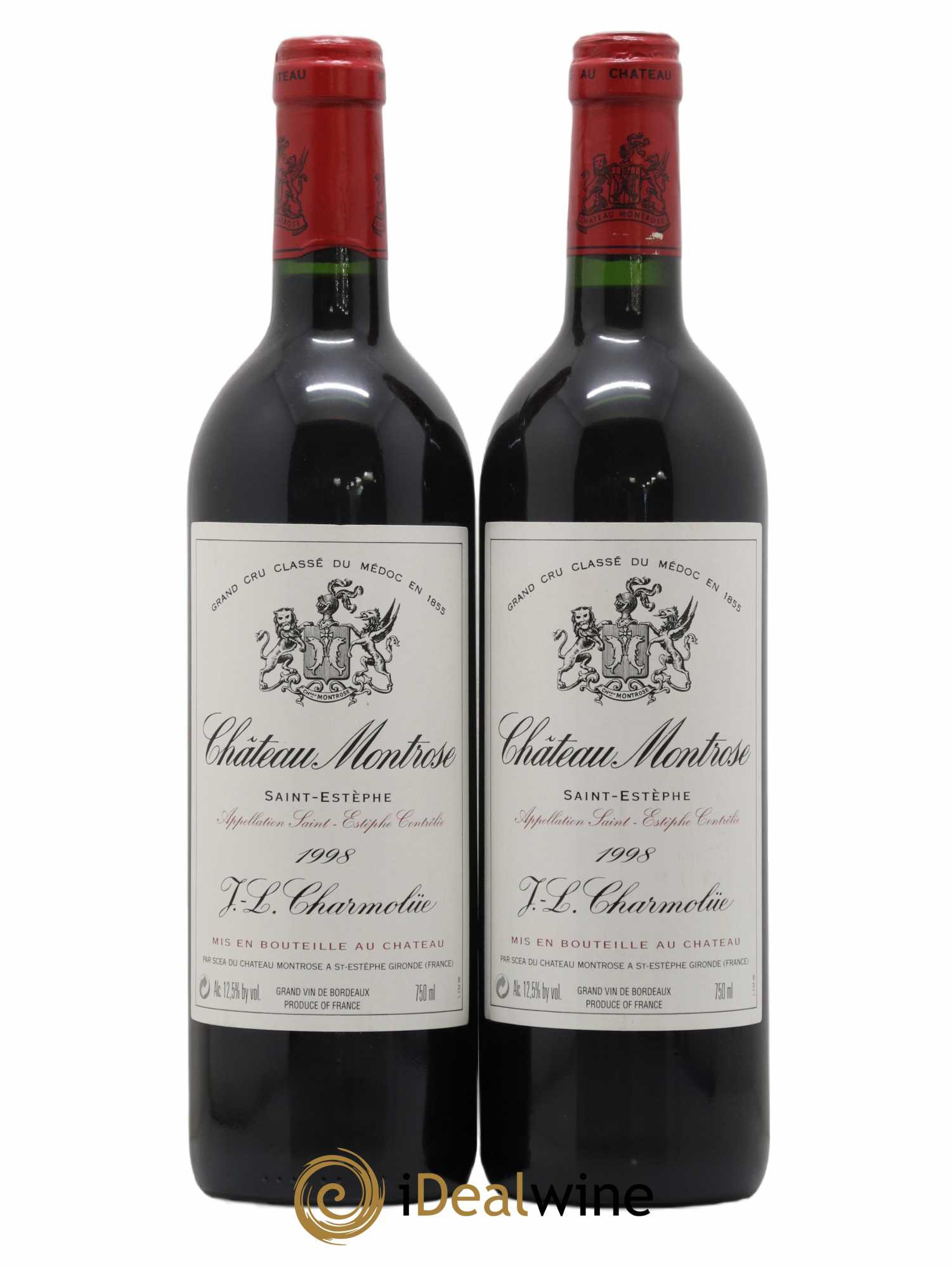 Château Montrose 2ème Grand Cru Classé 1998 - Lot de 2 bouteilles - 0