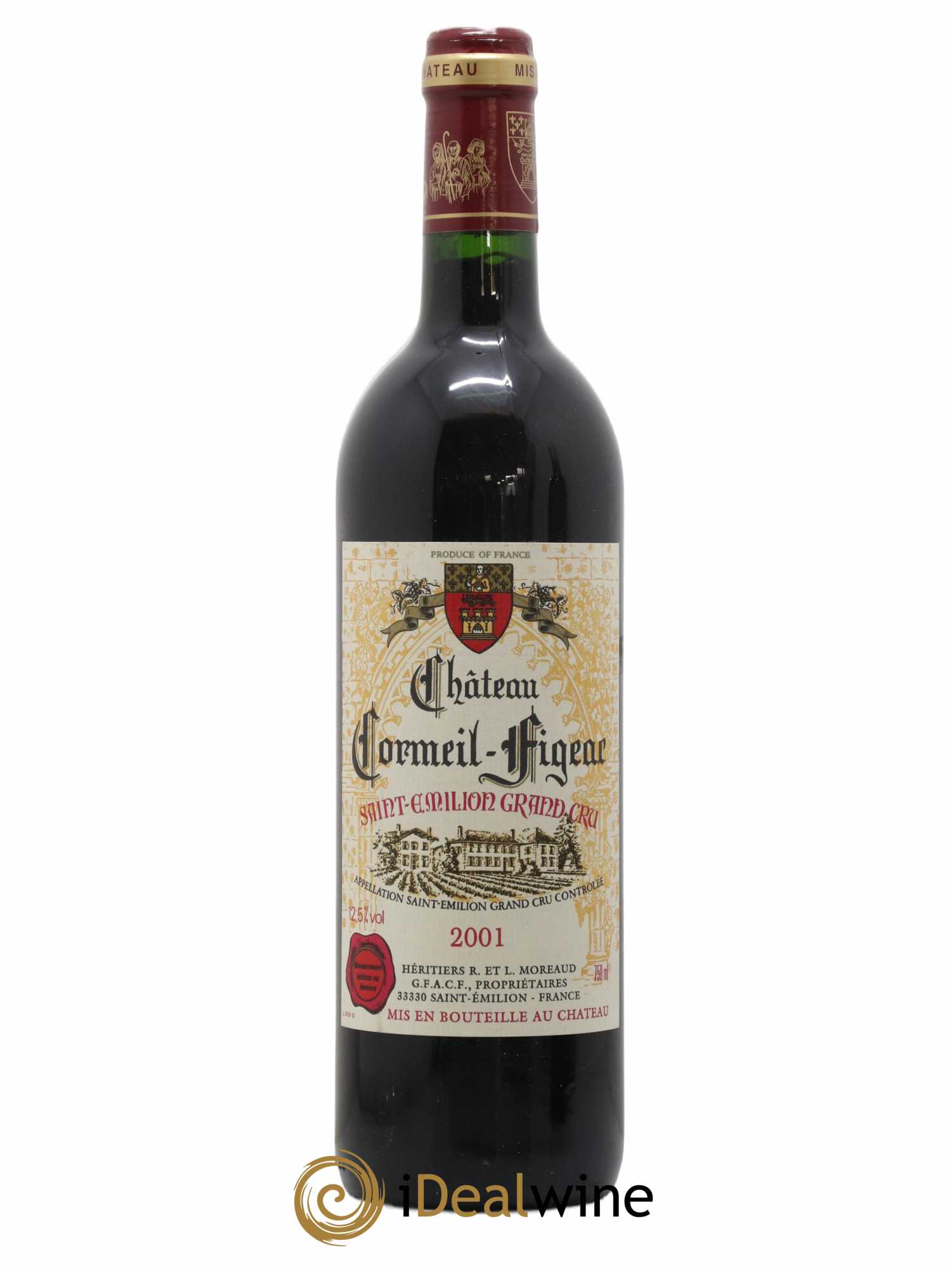 Château Cormeil Figeac 2001 - Lot de 1 bouteille - 0
