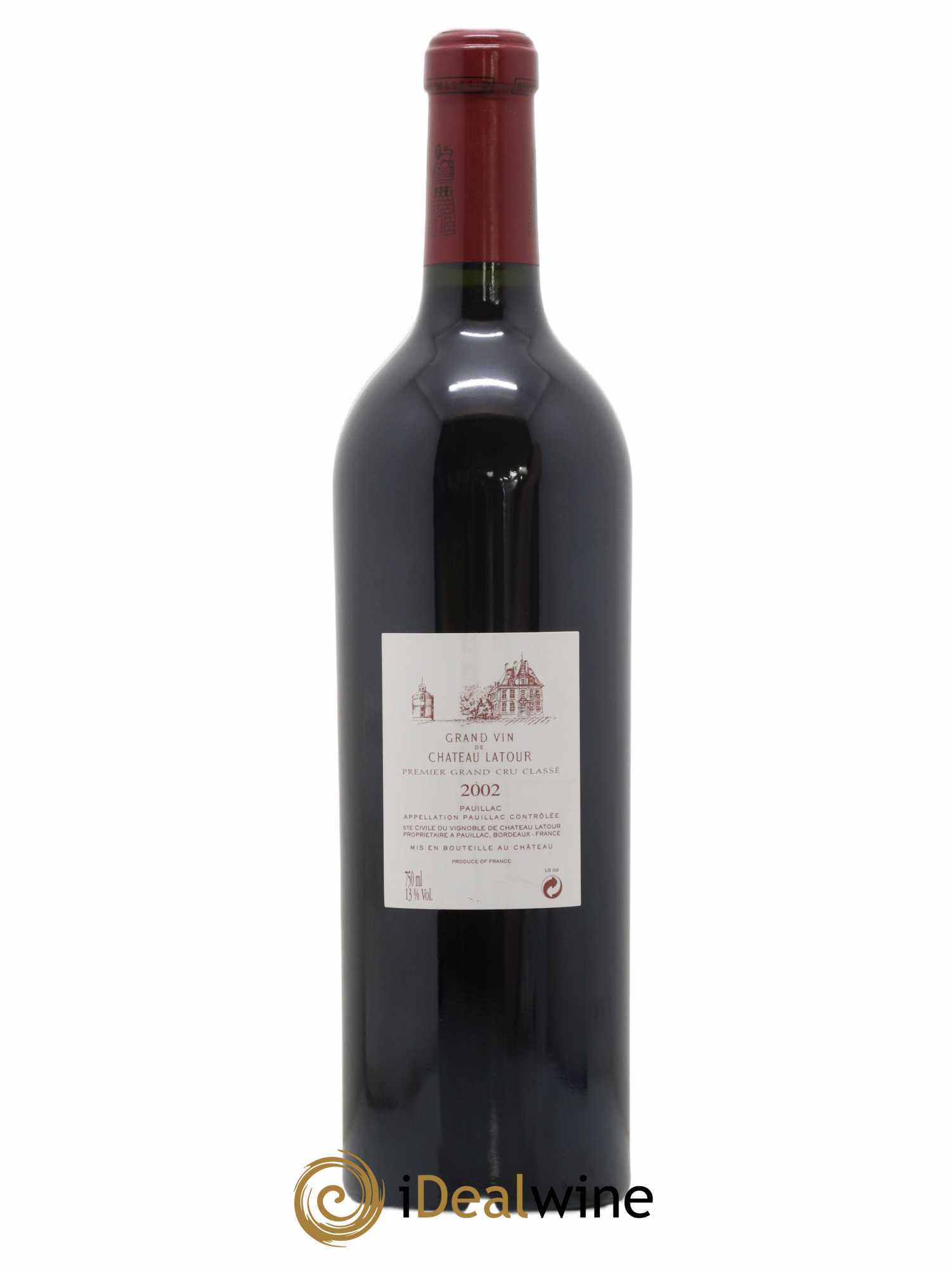 Château Latour 1er Grand Cru Classé 2002 - Lot de 1 bouteille - 1