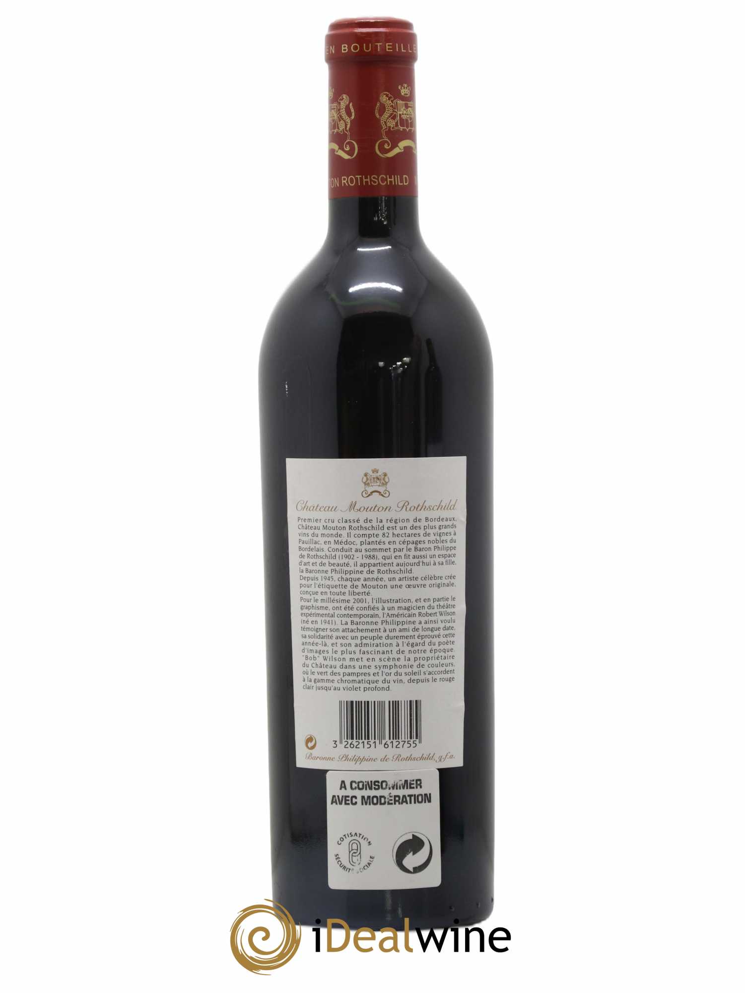 Château Mouton Rothschild 1er Grand Cru Classé 2001 - Posten von 1 Flasche - 1
