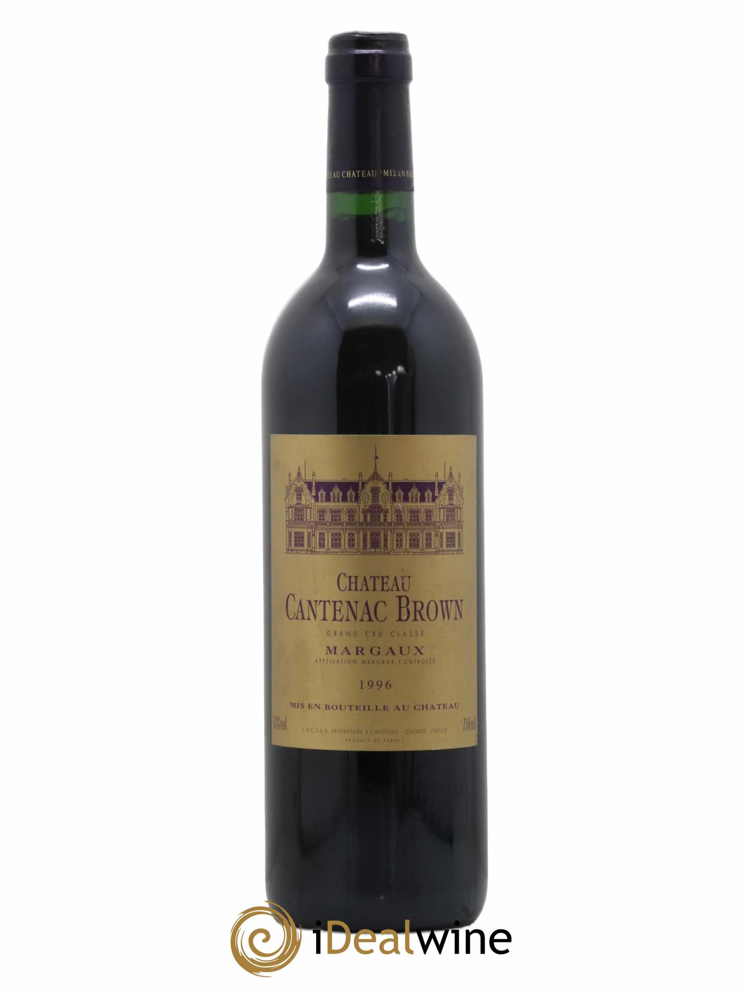Château Cantenac Brown 3ème Grand Cru Classé 1996 - Lot de 1 bouteille - 0