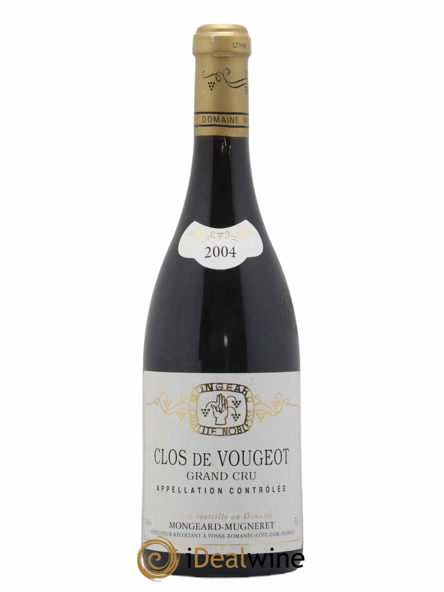 Clos de Vougeot Grand Cru Mongeard-Mugneret (Domaine) 2004 - Lot de 1 bouteille - 0
