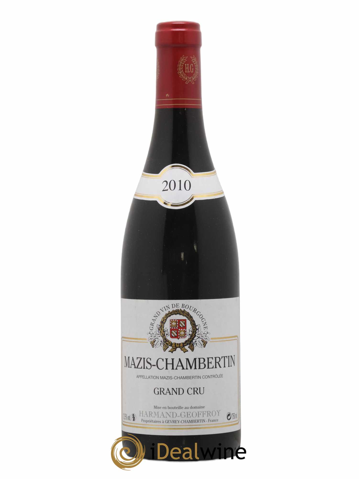 Mazis-Chambertin Grand Cru Harmand-Geoffroy (Domaine) 2010 - Lot de 1 bouteille - 0