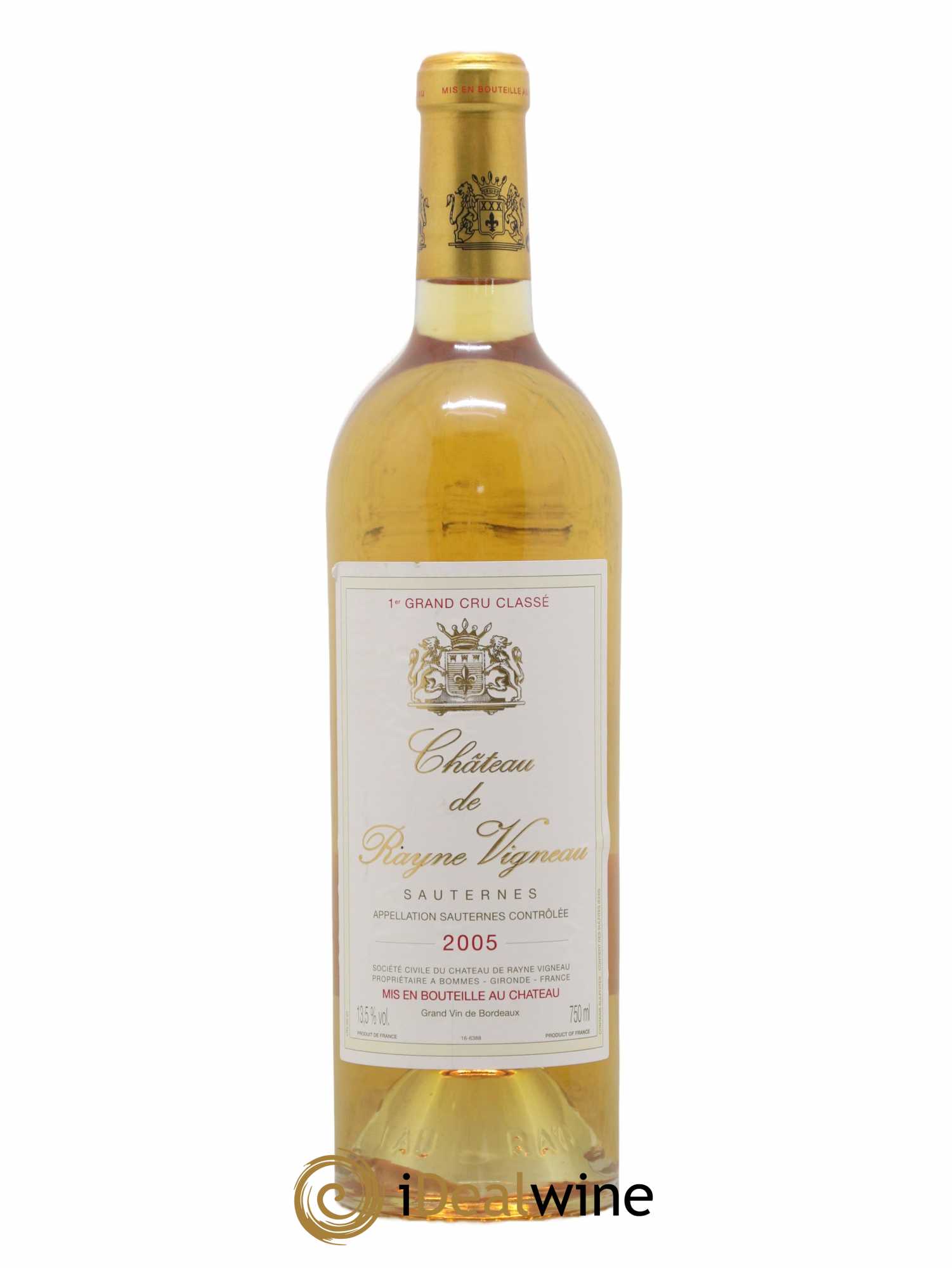 Château de Rayne Vigneau 1er Grand Cru Classé 2005 - Lotto di 1 bottiglia - 0