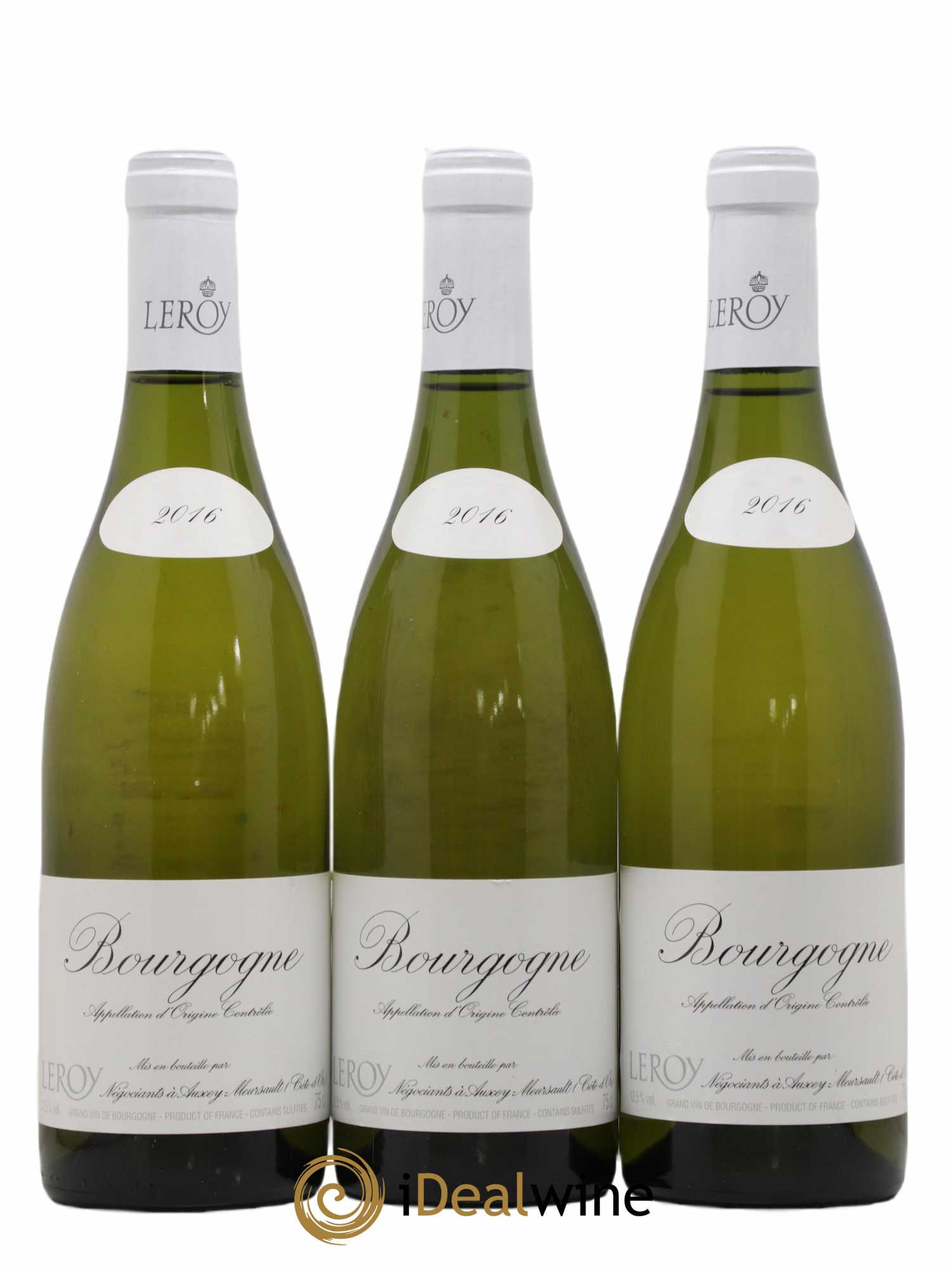Bourgogne Leroy SA 2016 - Lot de 3 bouteilles - 0