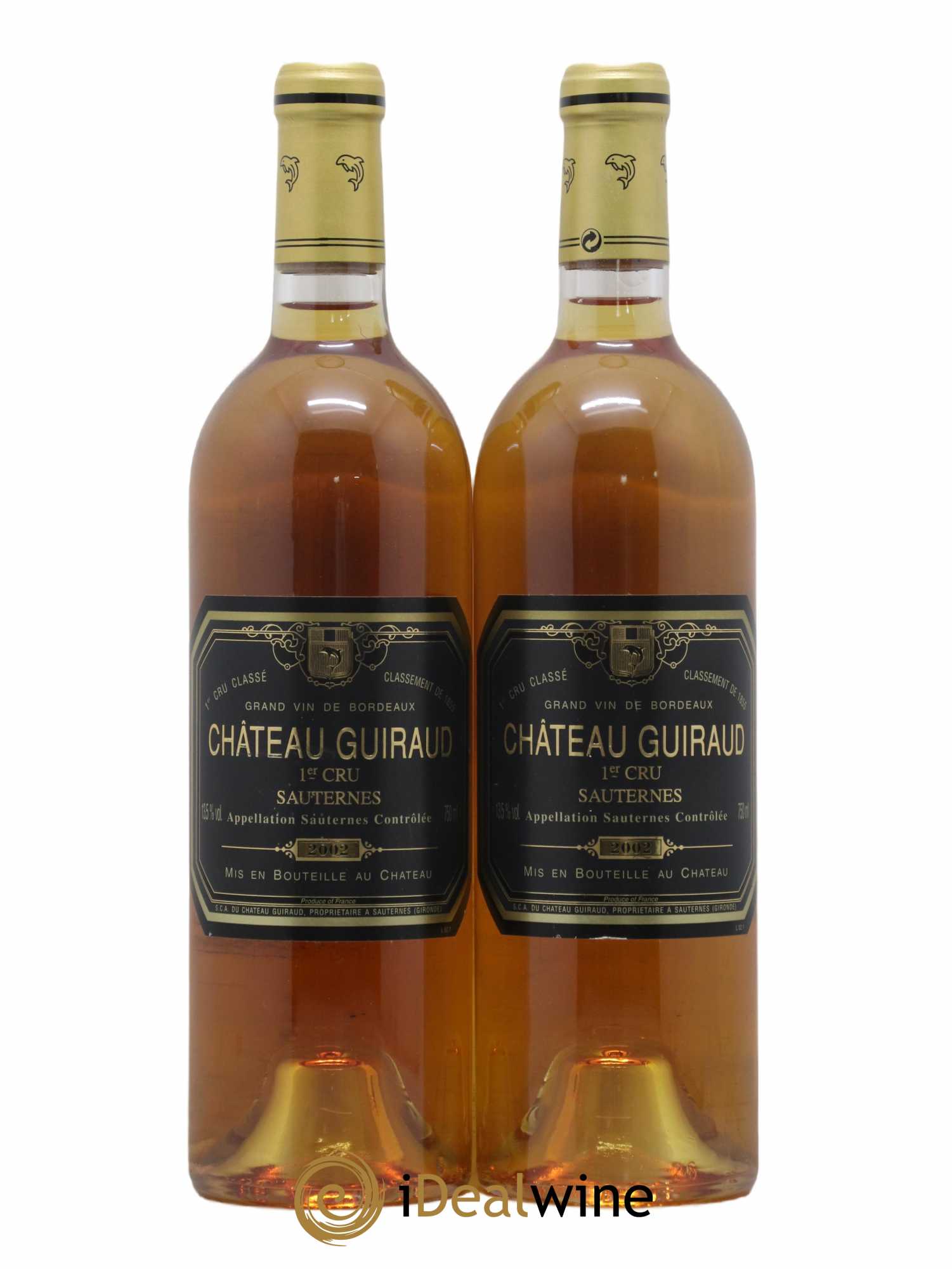 Château Guiraud 1er Grand Cru Classé 2002 - Lotto di 2 bottiglie - 0
