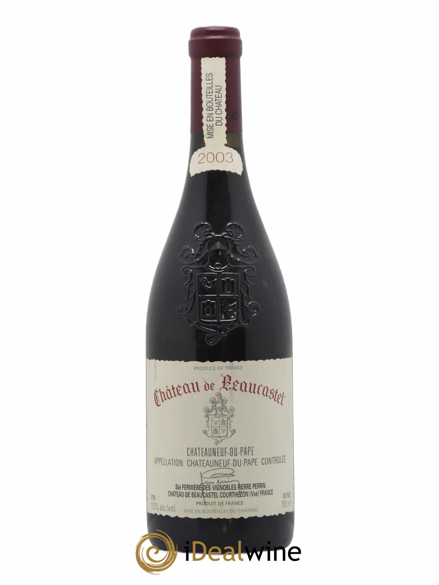 Châteauneuf-du-Pape Château de Beaucastel Famille Perrin 2003 - Lot de 1 bouteille - 0